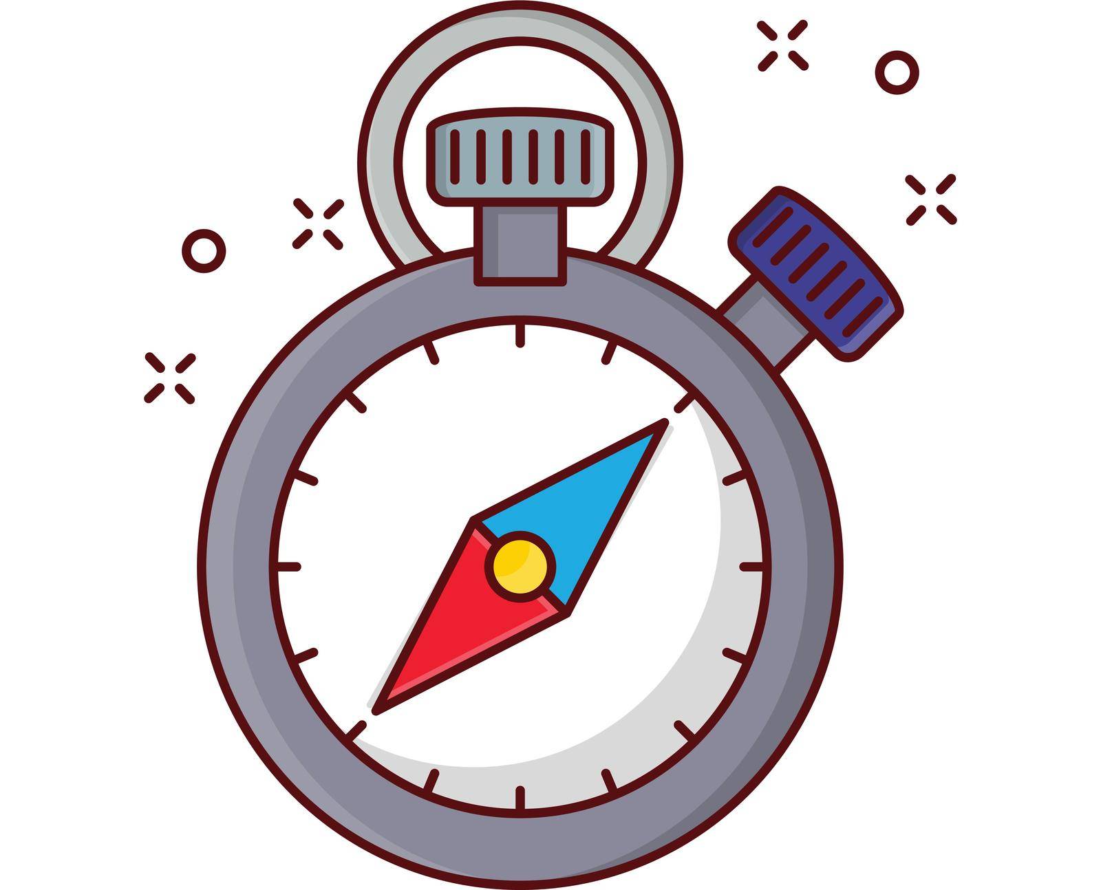 compass Vector illustration on a transparent background.Premium quality symmbols. vector line flat icon for concept and graphic design.