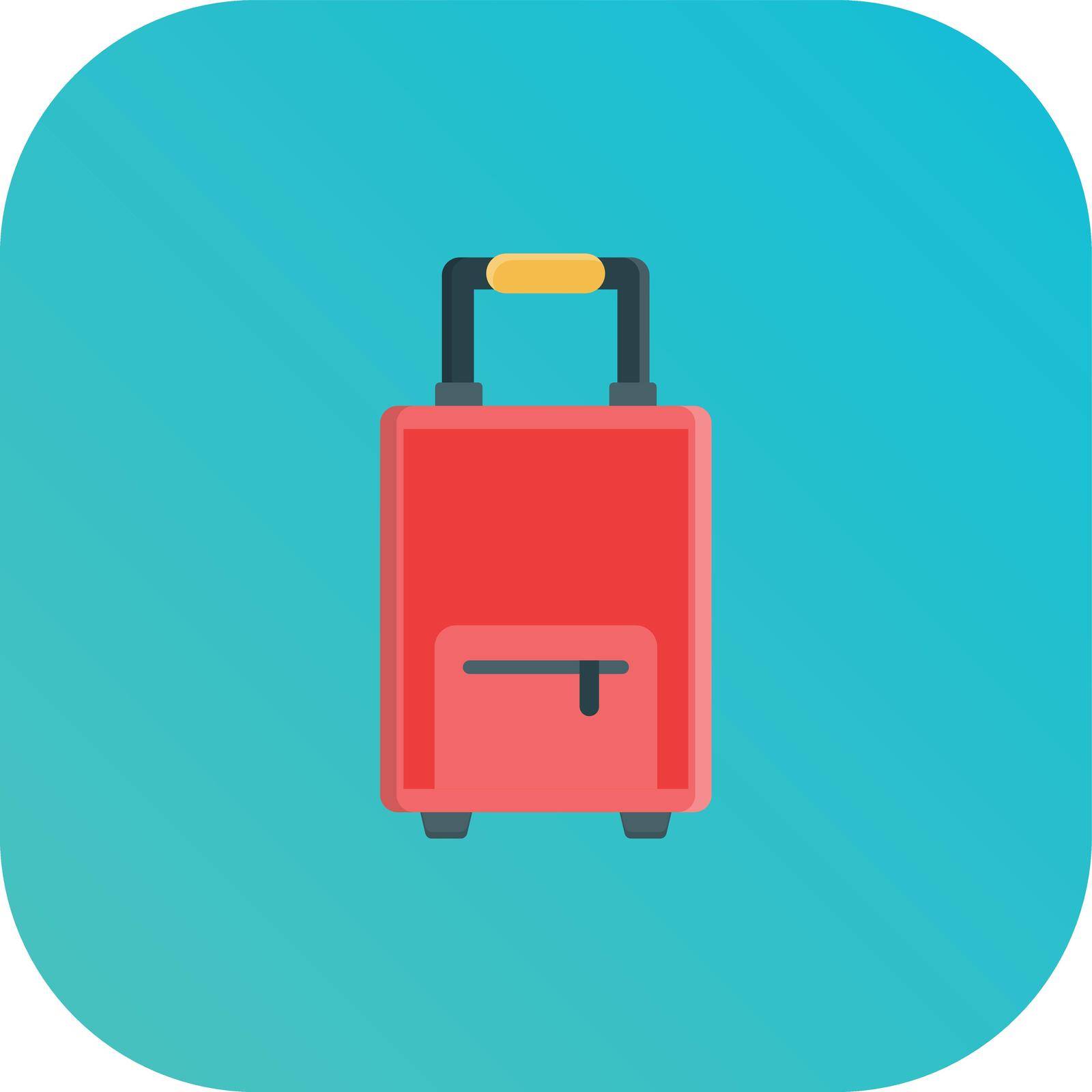 luggage Vector illustration on a transparent background.Premium quality symmbols.Vector line flat icon for concept and graphic design.