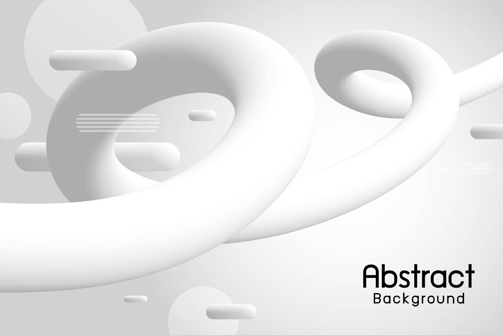Abstract white fluid background design 3d vector illustration by Myimagine
