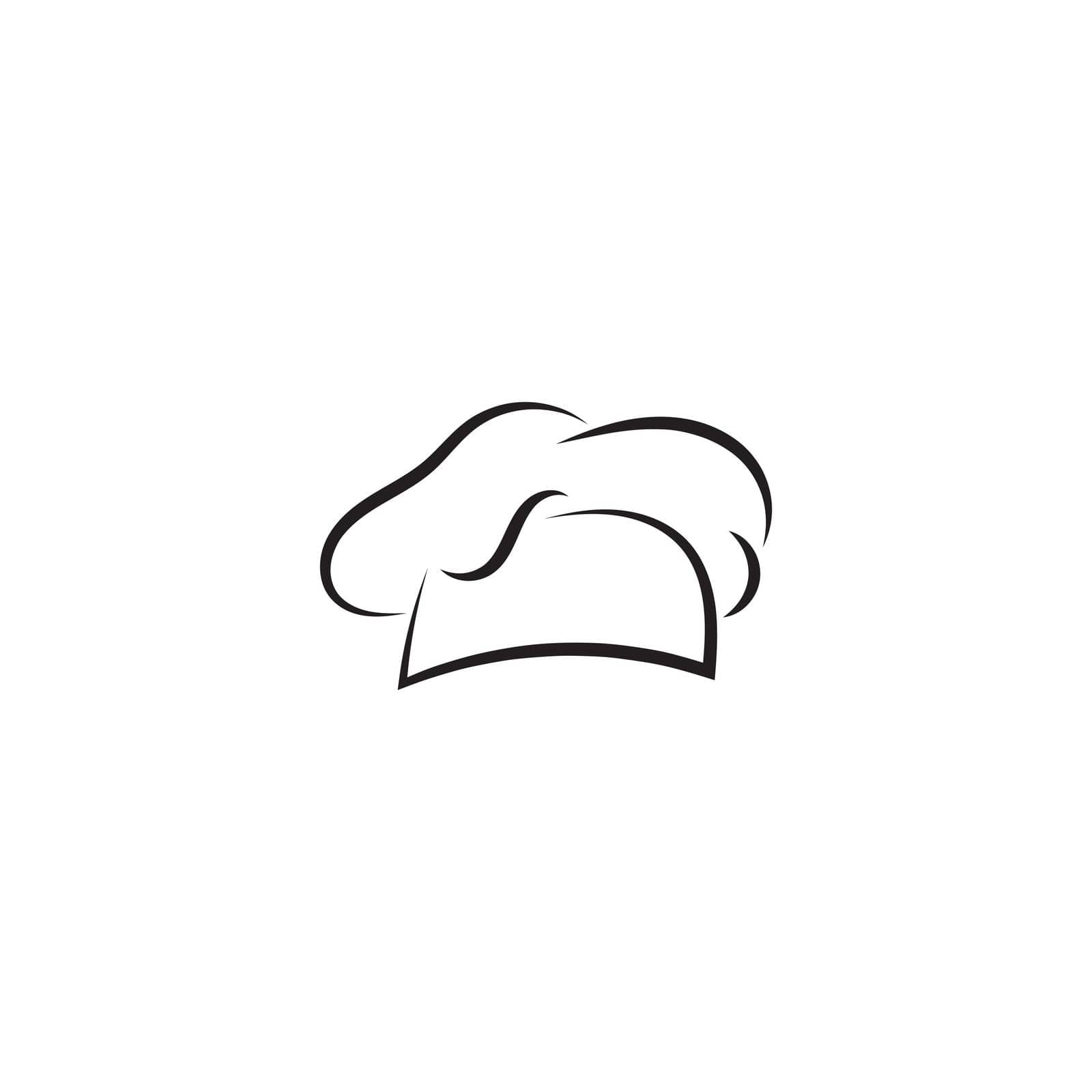 chef hat logo vector design template by Graphicindo