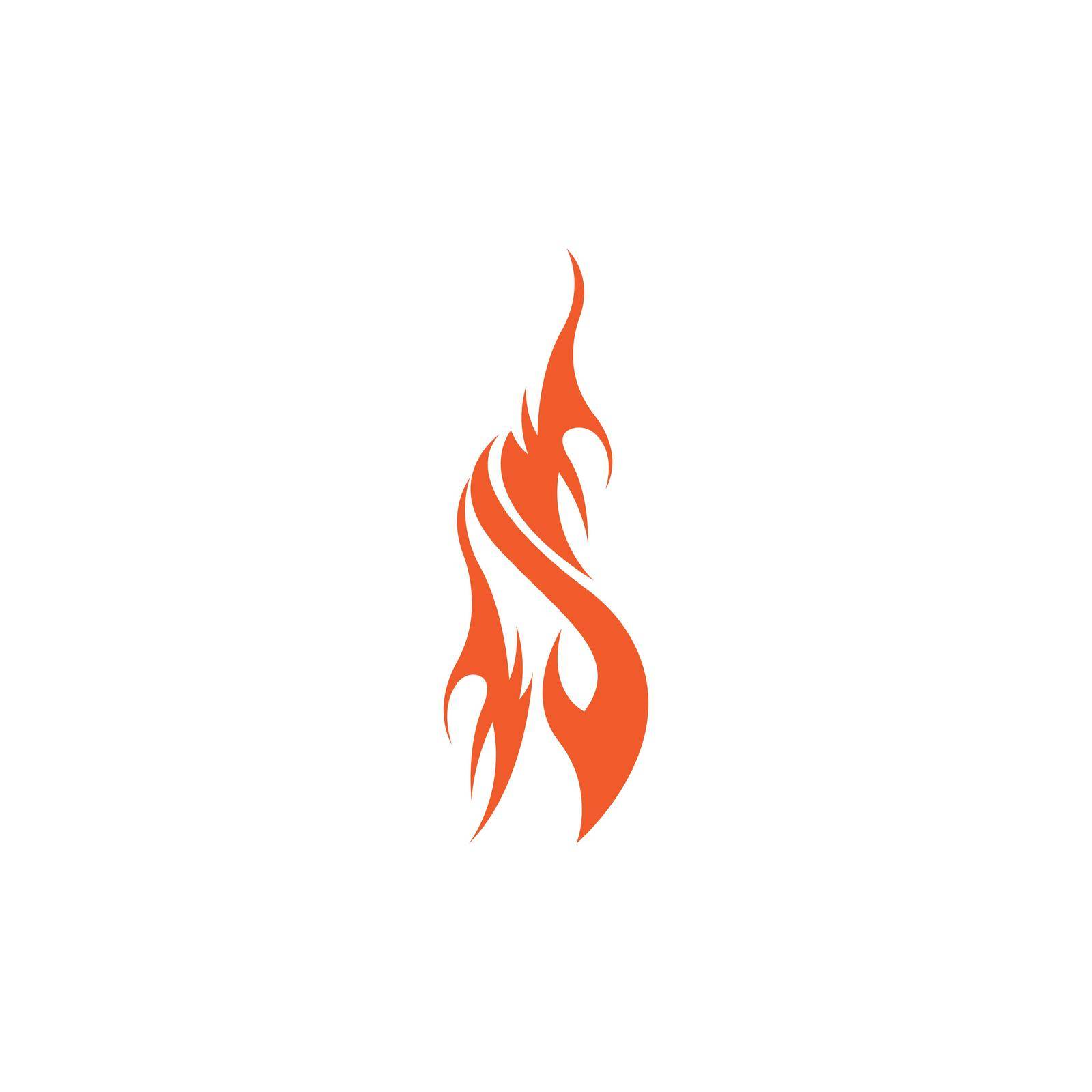 Fire flame vector illustration design template by Graphicindo