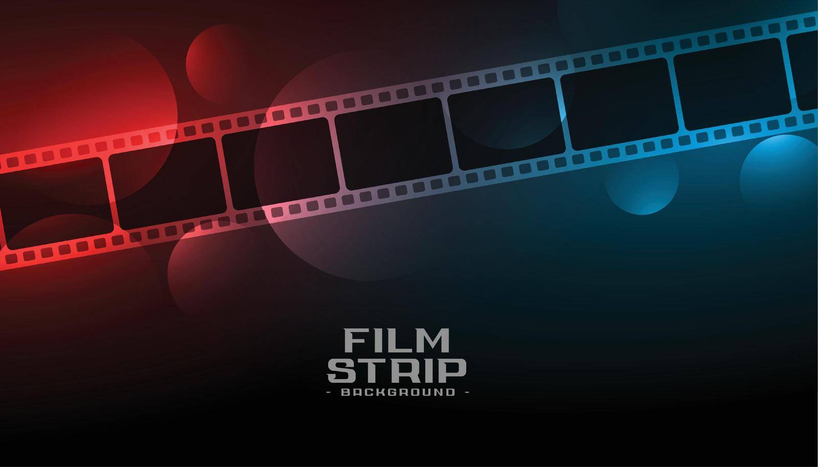 film strip with light effect cinema background