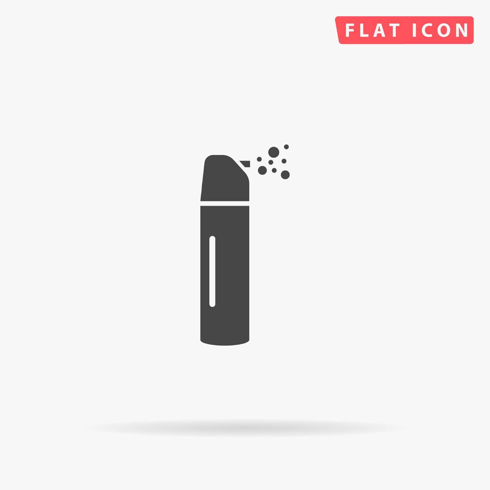 Pepper Spray flat vector icon. Hand drawn style design illustrations.