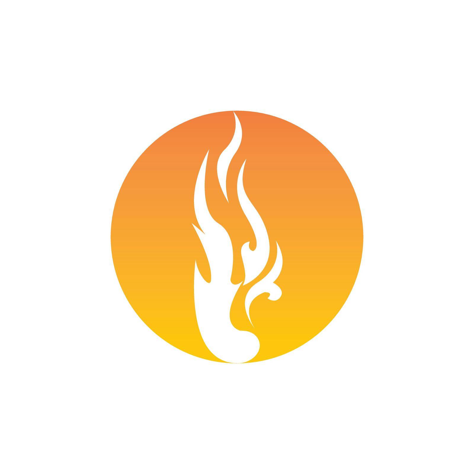 Fire flame vector illustration design template by Graphicindo