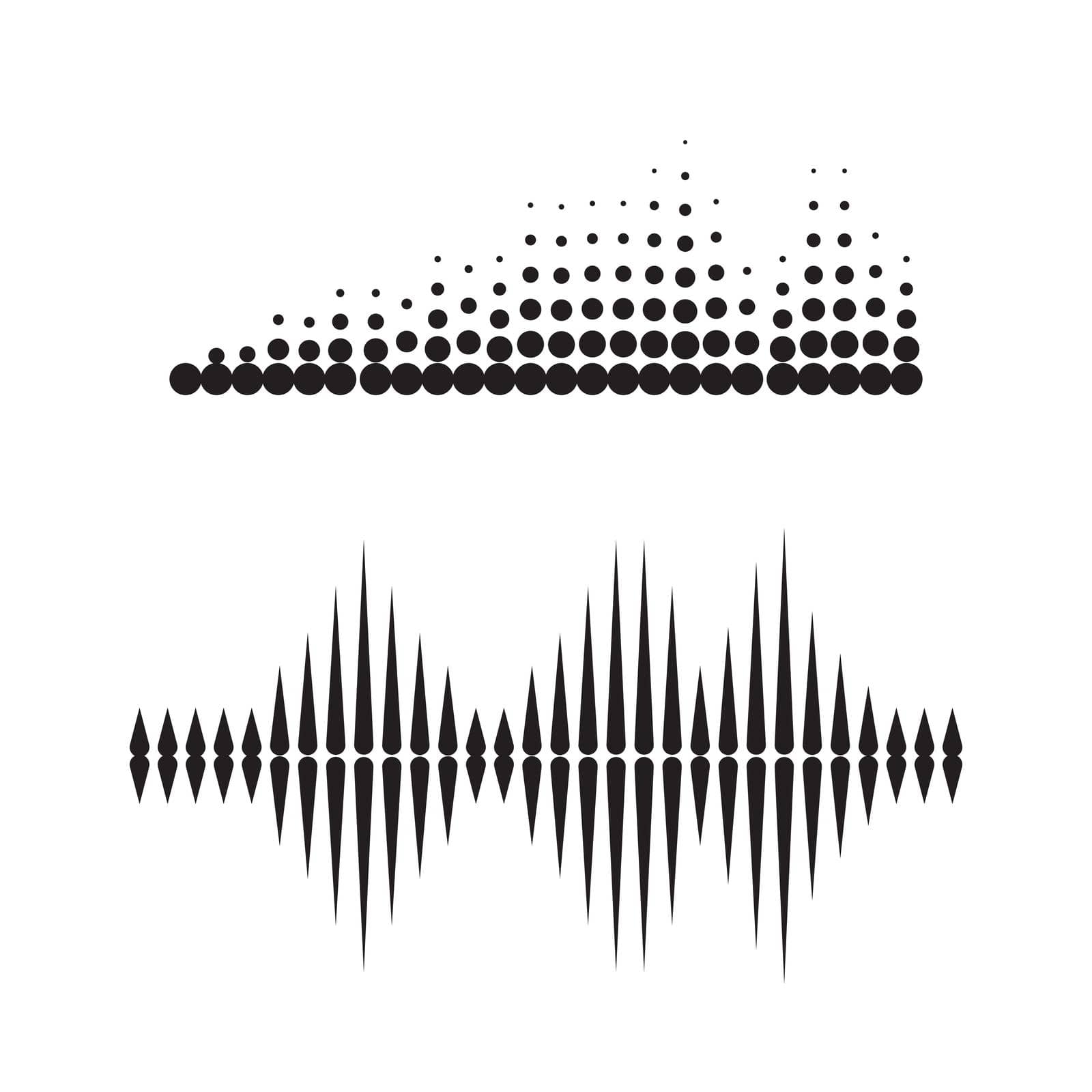 Sound waves vector illustration by Redgraphic