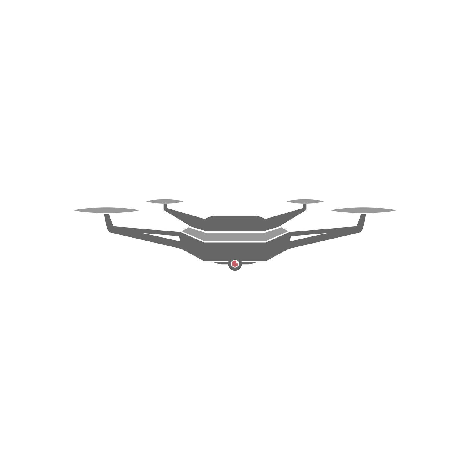 Drone icon logo design illustration vector template