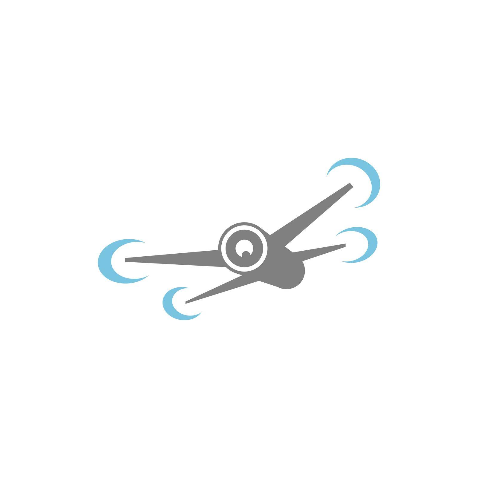 Drone icon logo design illustration vector by bellaxbudhong3