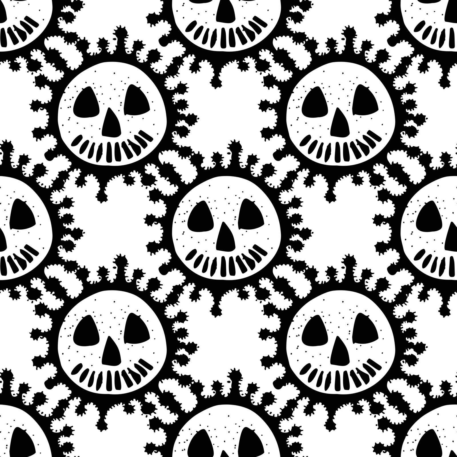 Seamless medicine pattern isolated on white background Design concept for Medical information poster against Corona virus epidemic. Covid-19. Vector Illustrations