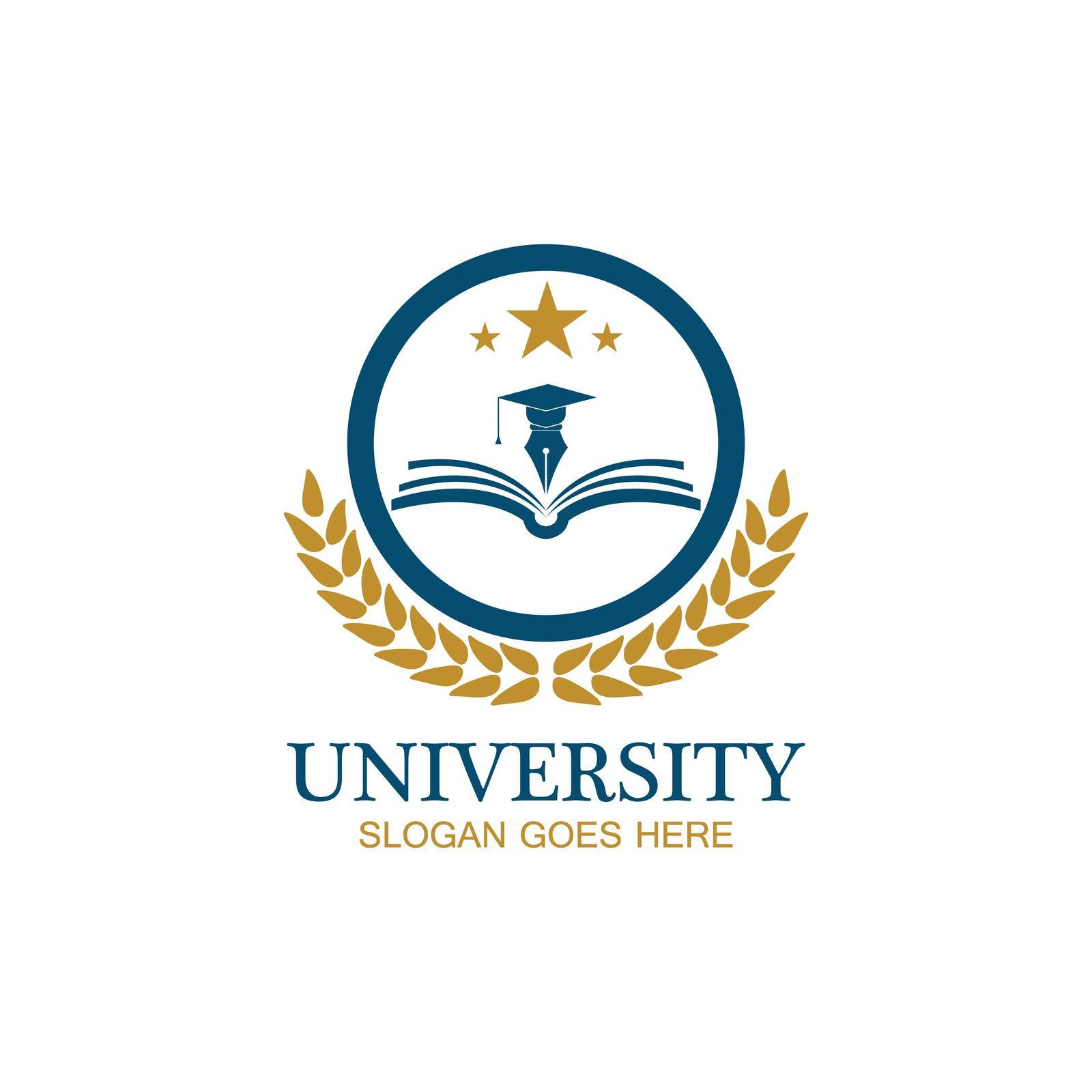 University, Academy, School and Course logo design template by Graphicindo