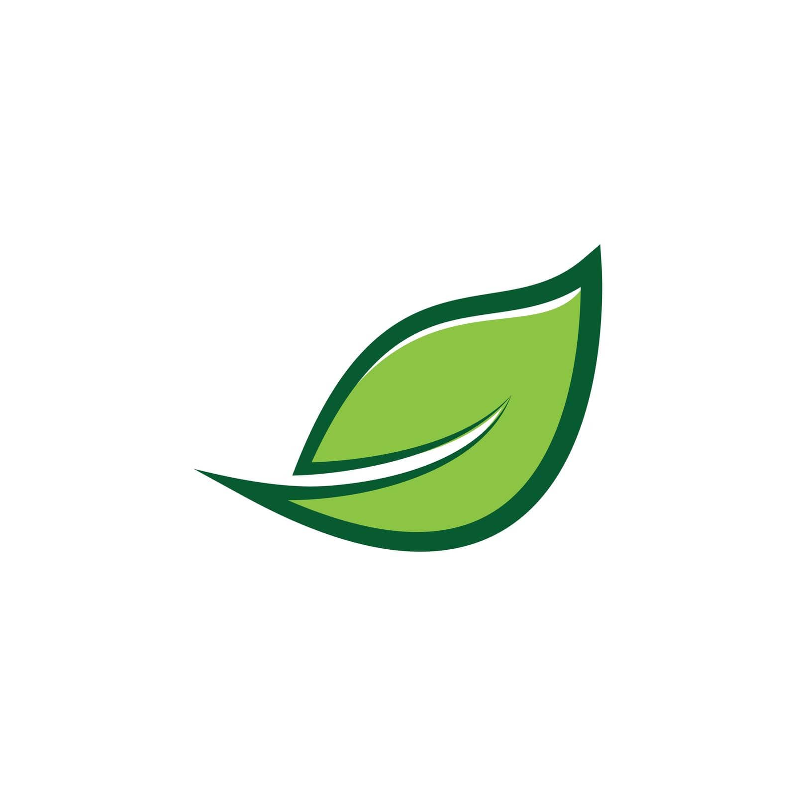 Leaf symbol vector icon and symbol illustration