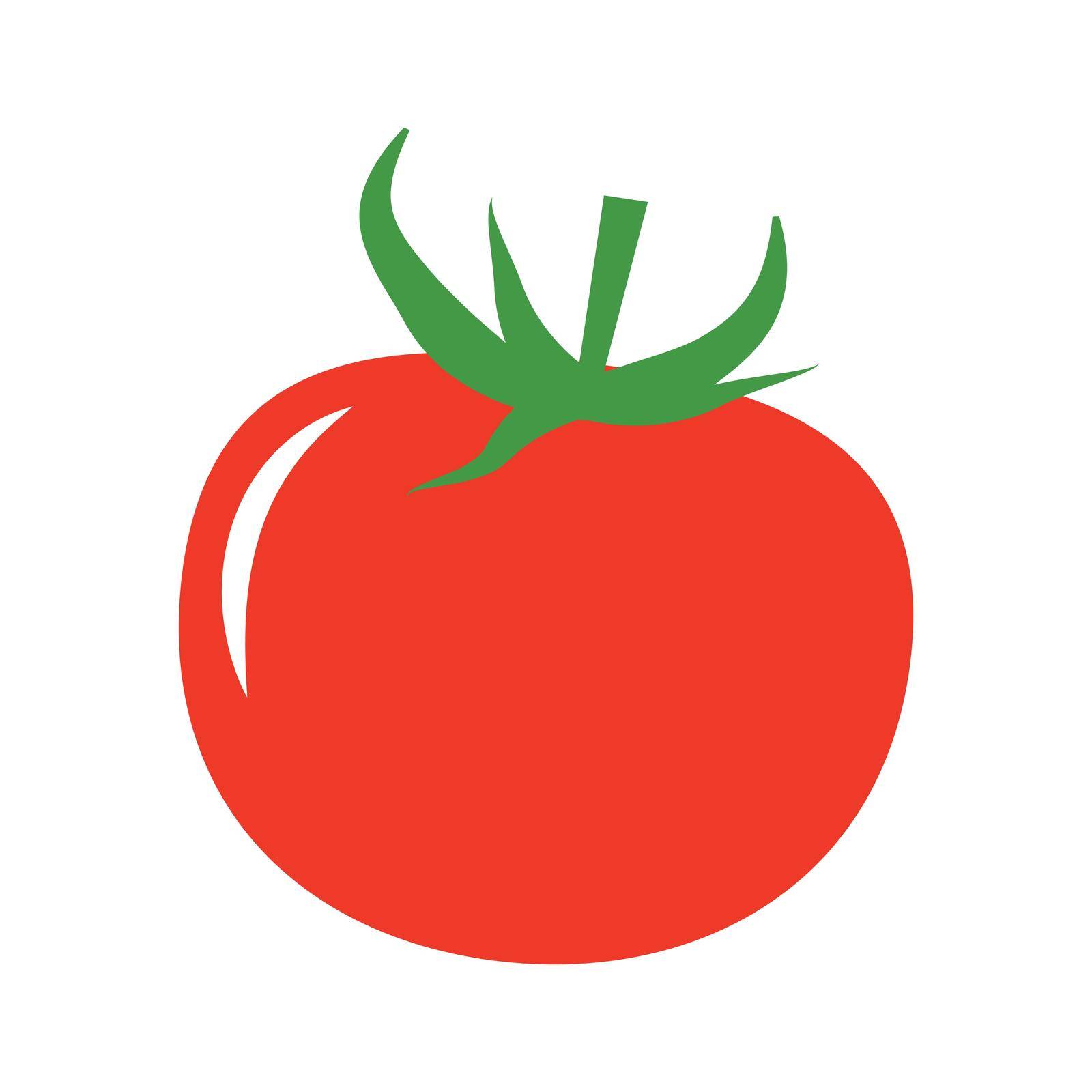 Fresh tomato icon. Fresh vegetables. Vector. by illust_monster