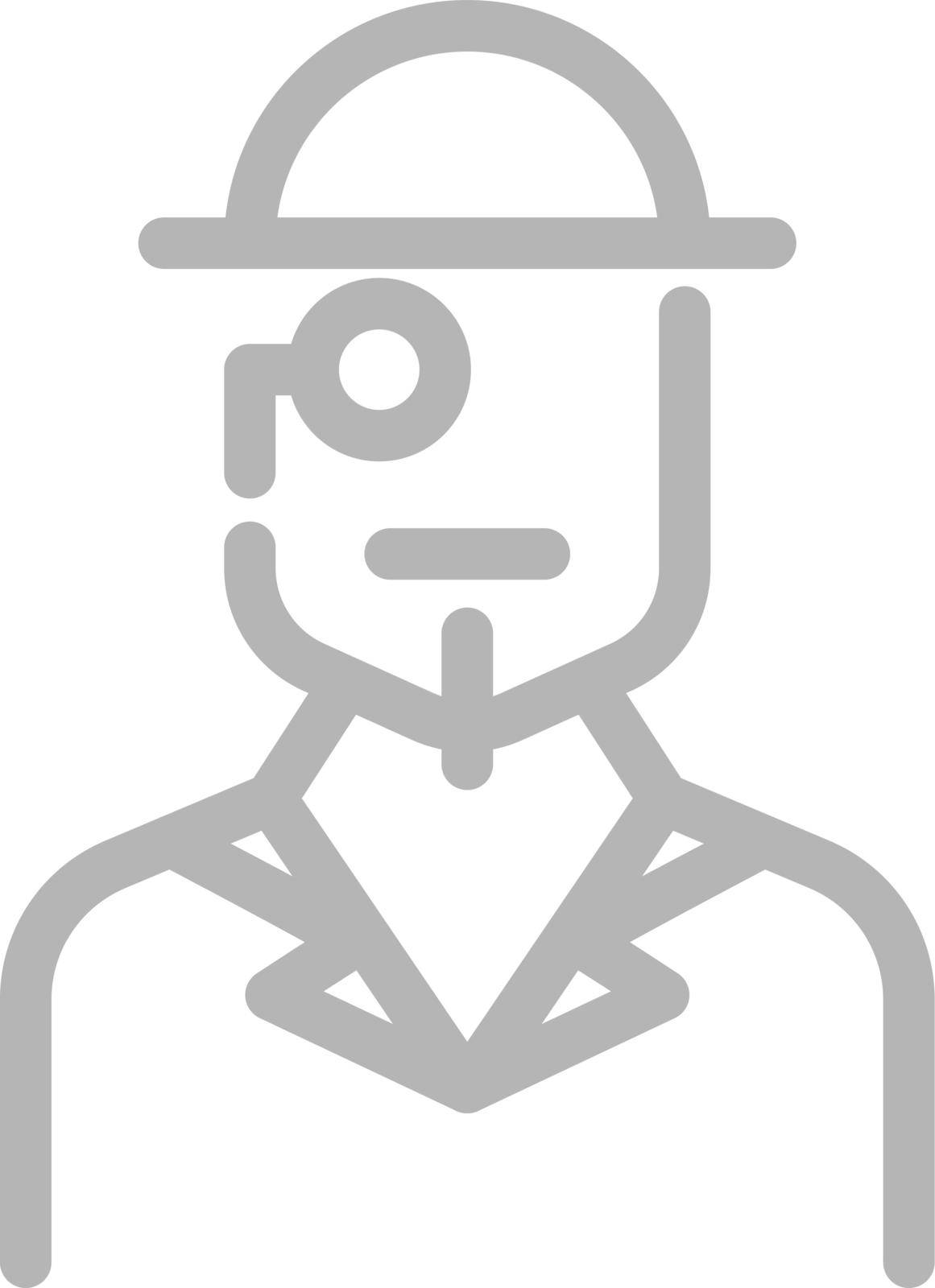 Man in bowler hat with monocle. Vintage gentleman icon. Hipster logo by MicroOne