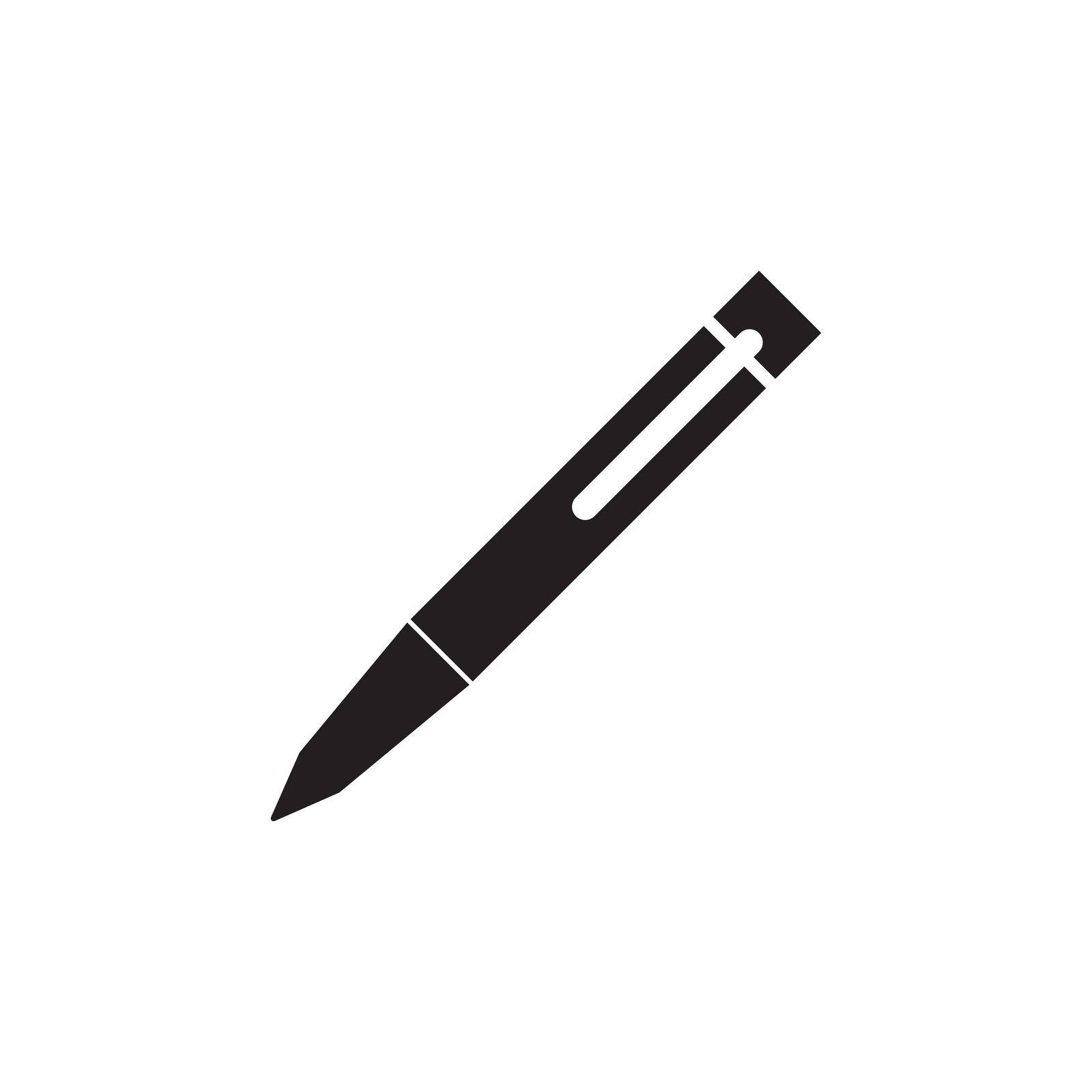 Pen icon vector illustration logo template for many purpose. Isolated on white background.