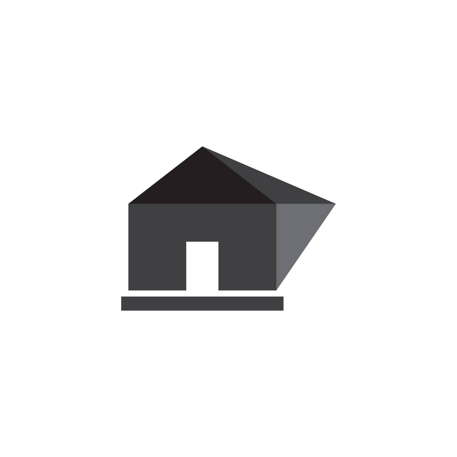 home house cottage icon vector logo design