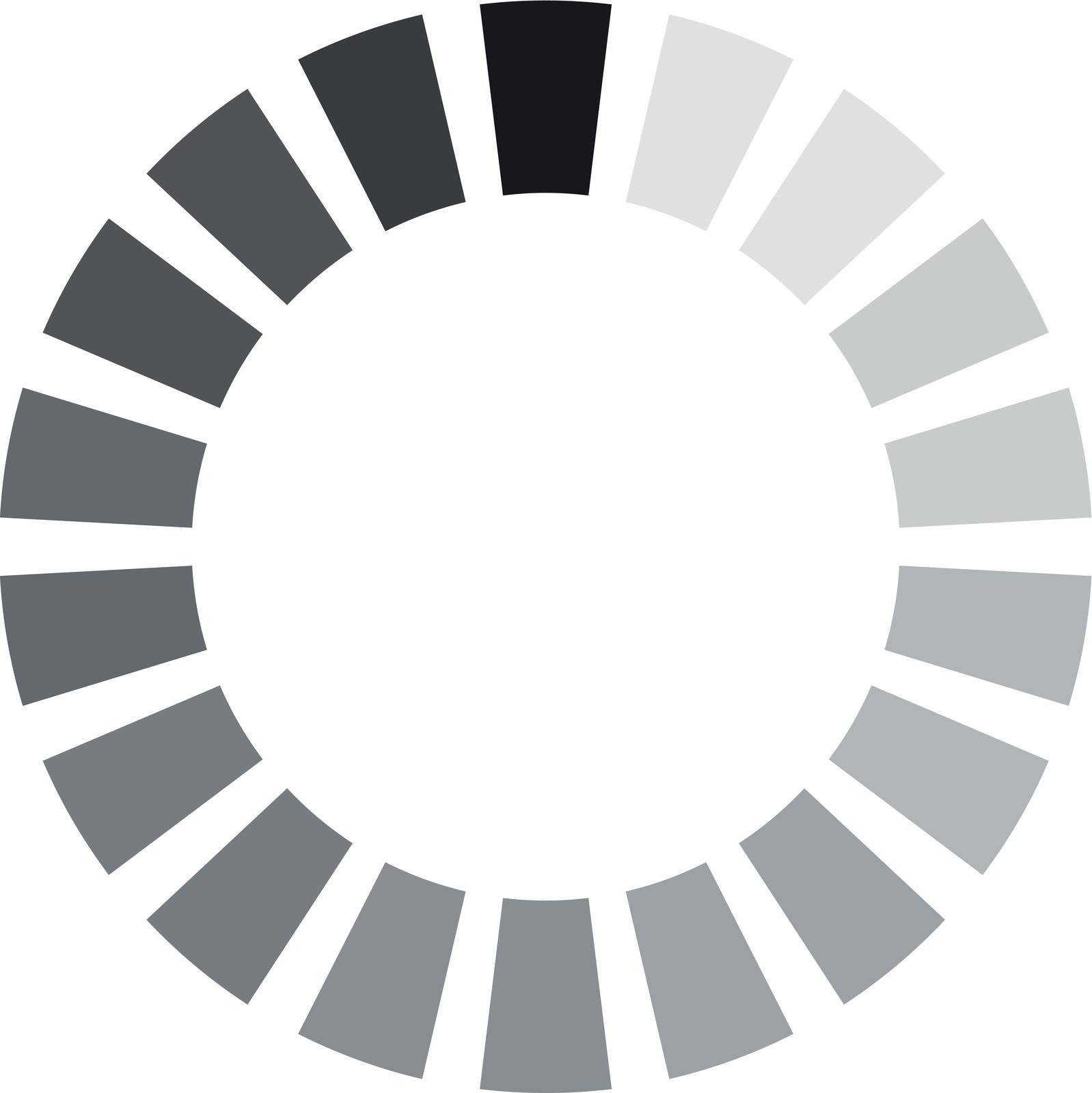 Round progress icon. Loading symbol. Upload sign isolated on white background