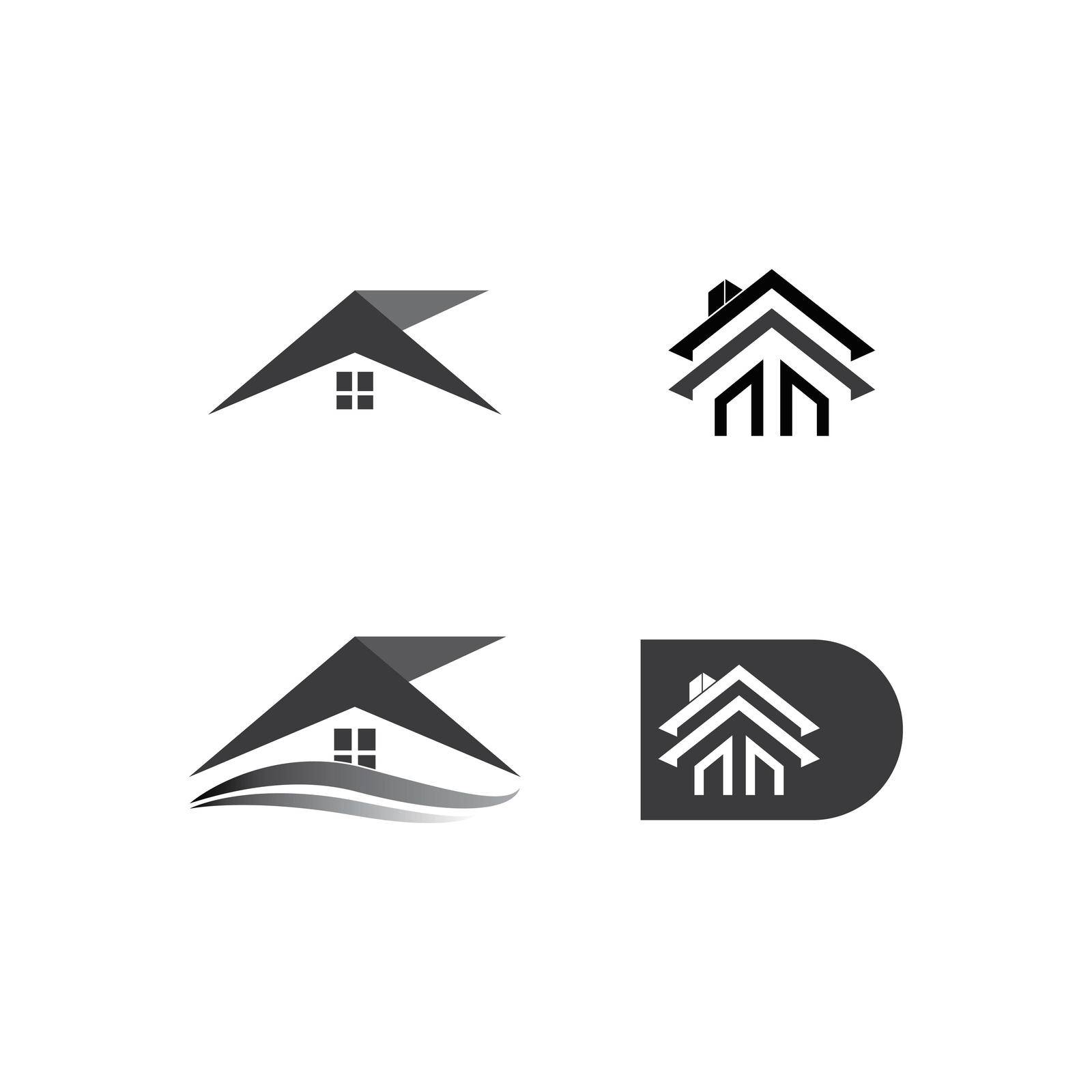  real estate logo vector illustration design