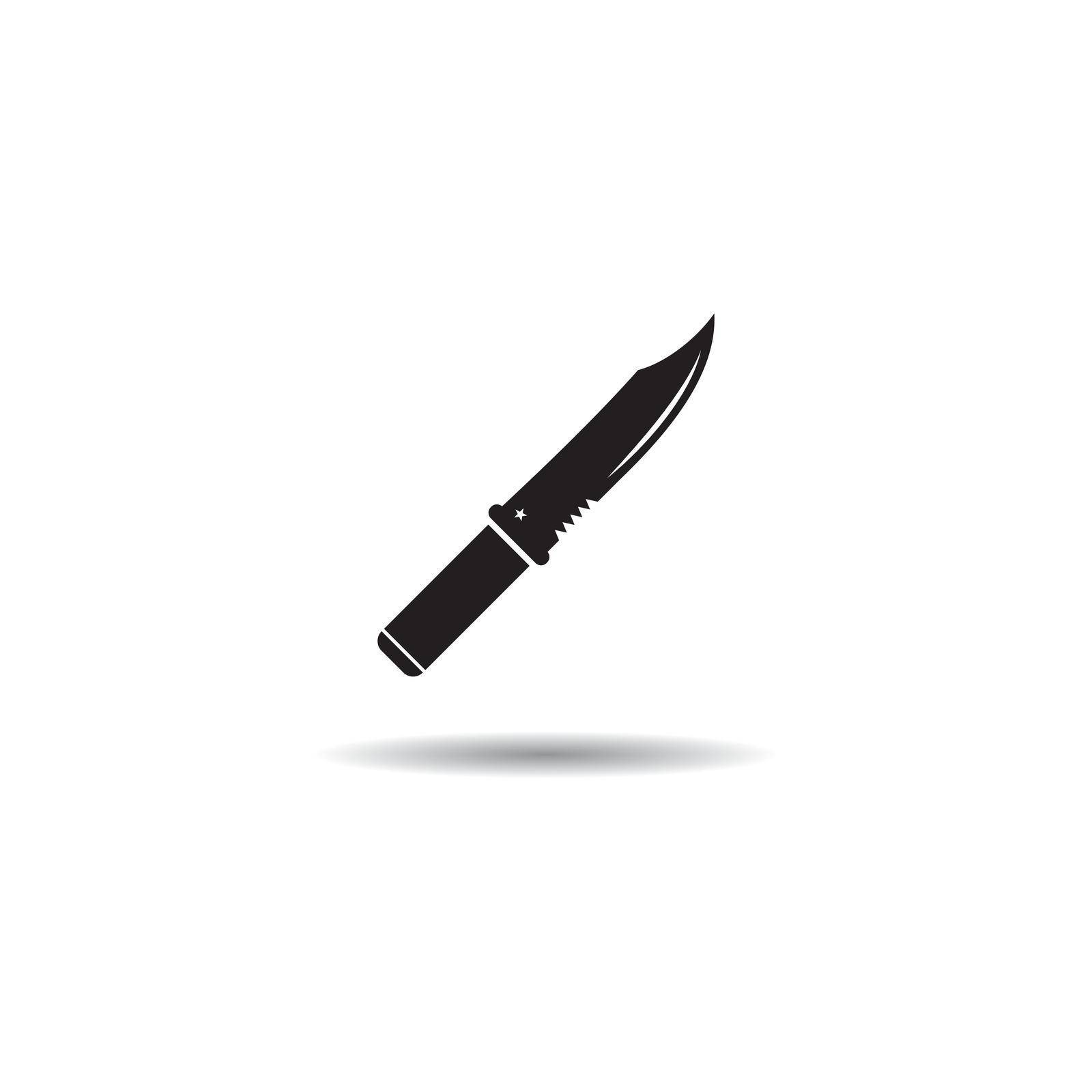 Military Knife icon vector design illustration template