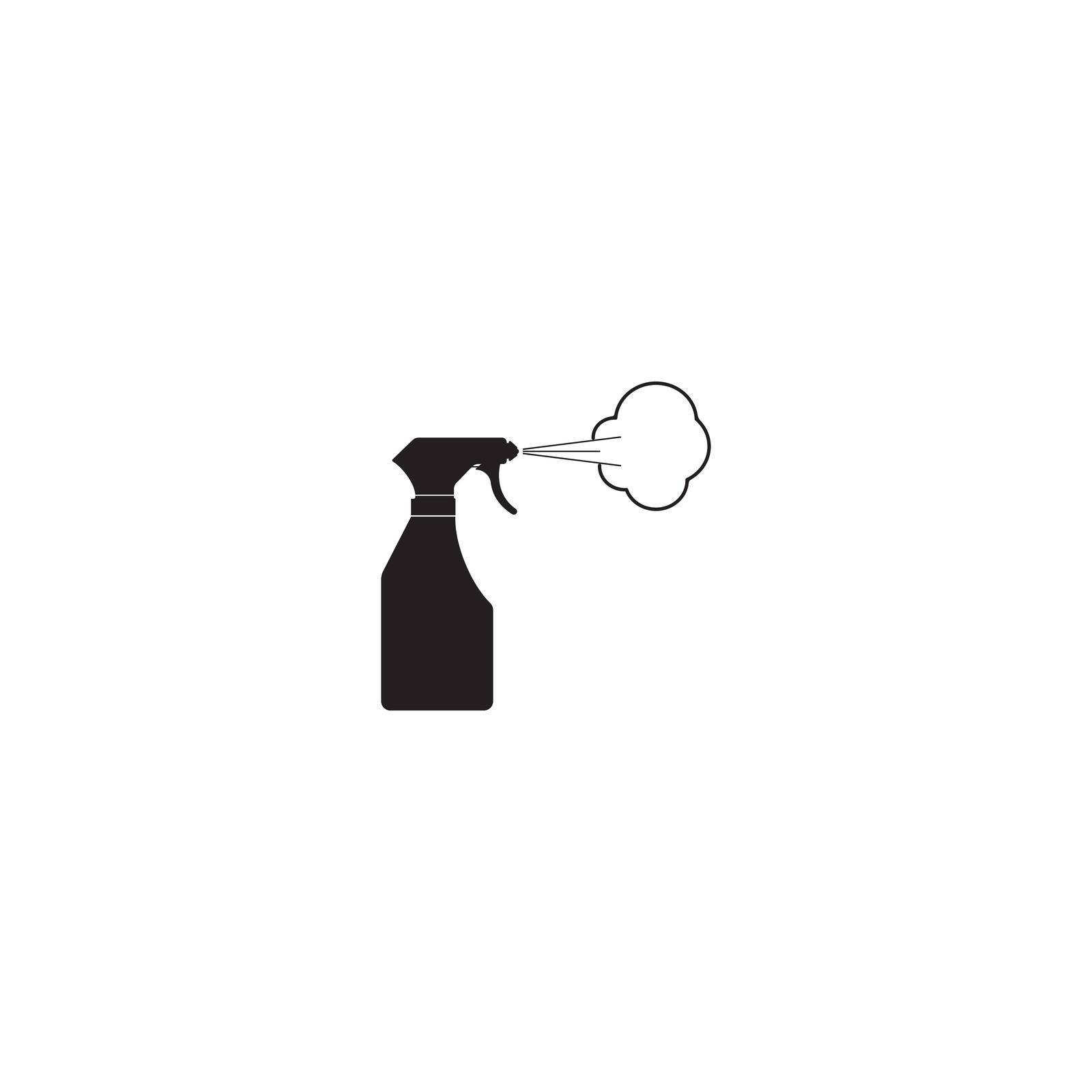 Spray Bottle icon. Simple illustration of bleach spray vector icon for web design isolated on white background