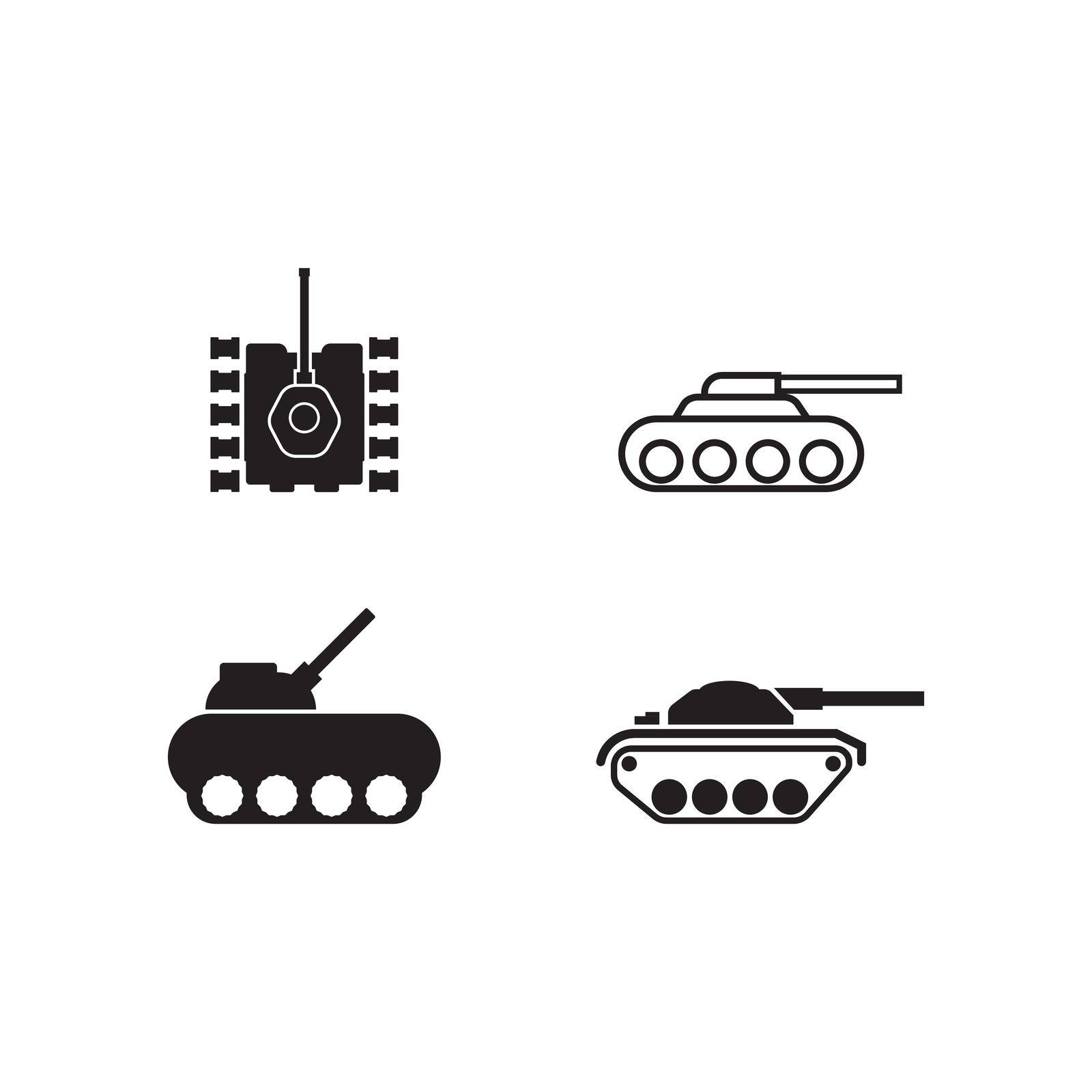 Military tank icon vector design illustration template