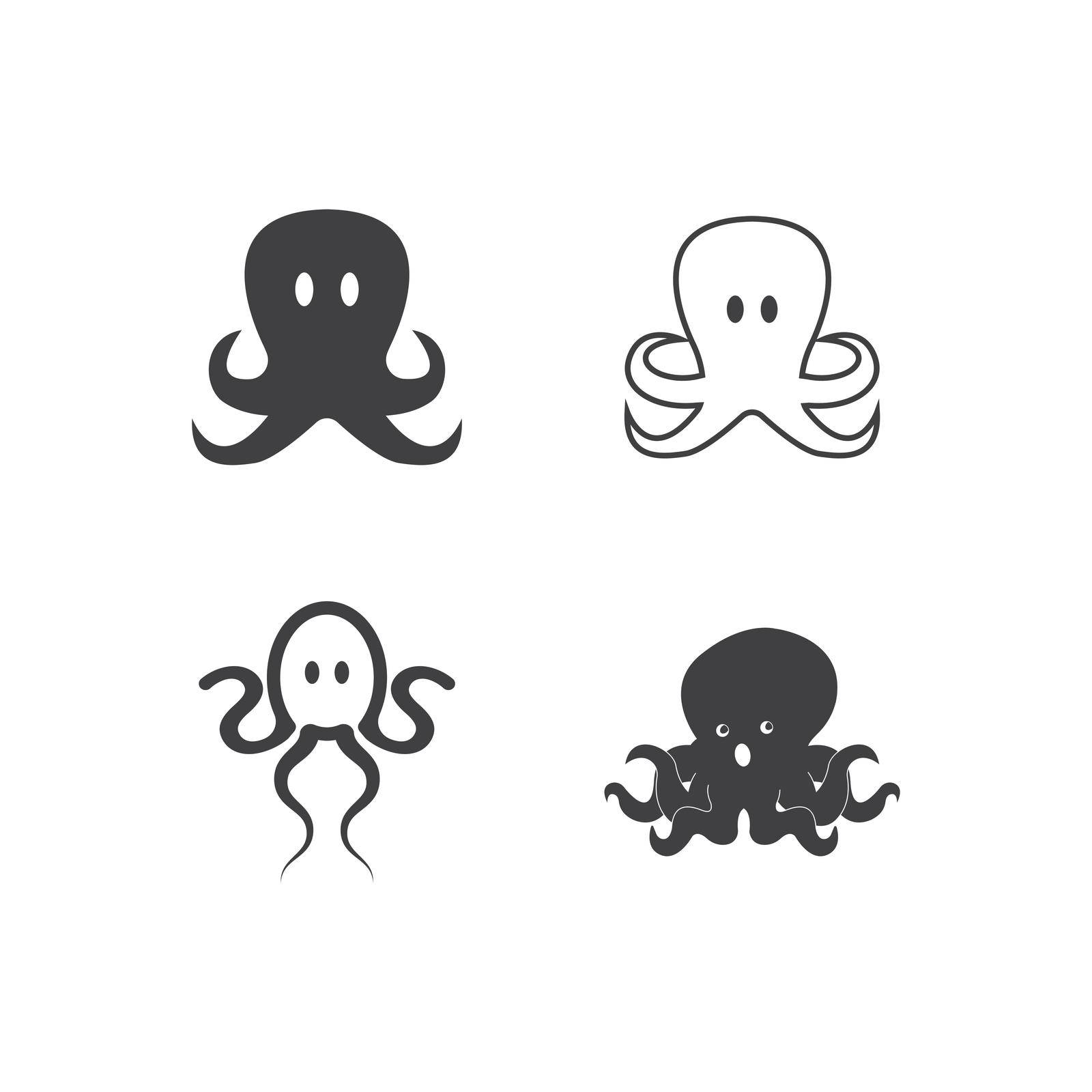 Octopus  Logo design vector template. Symbol concept icon.