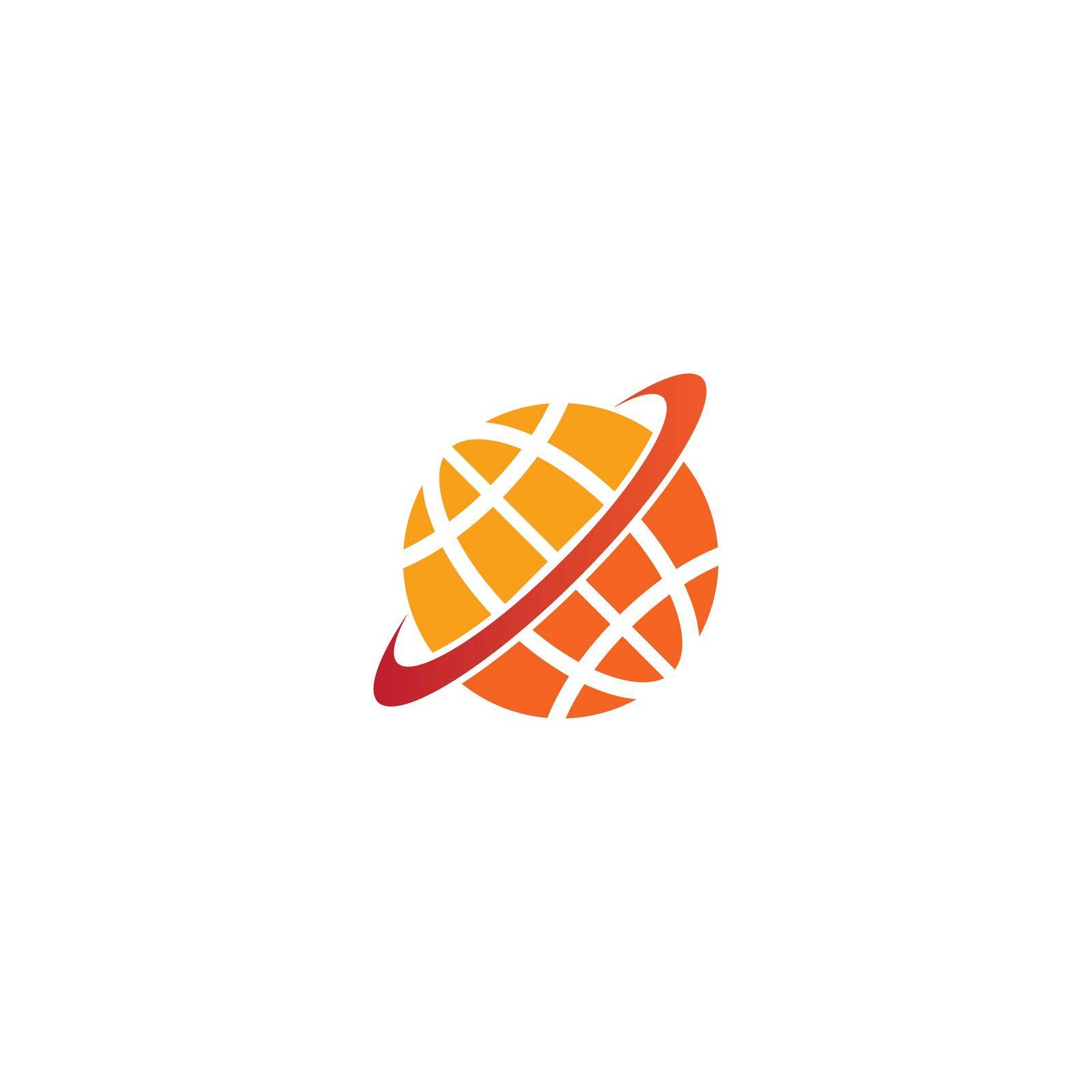 Globe logo vector design illustration