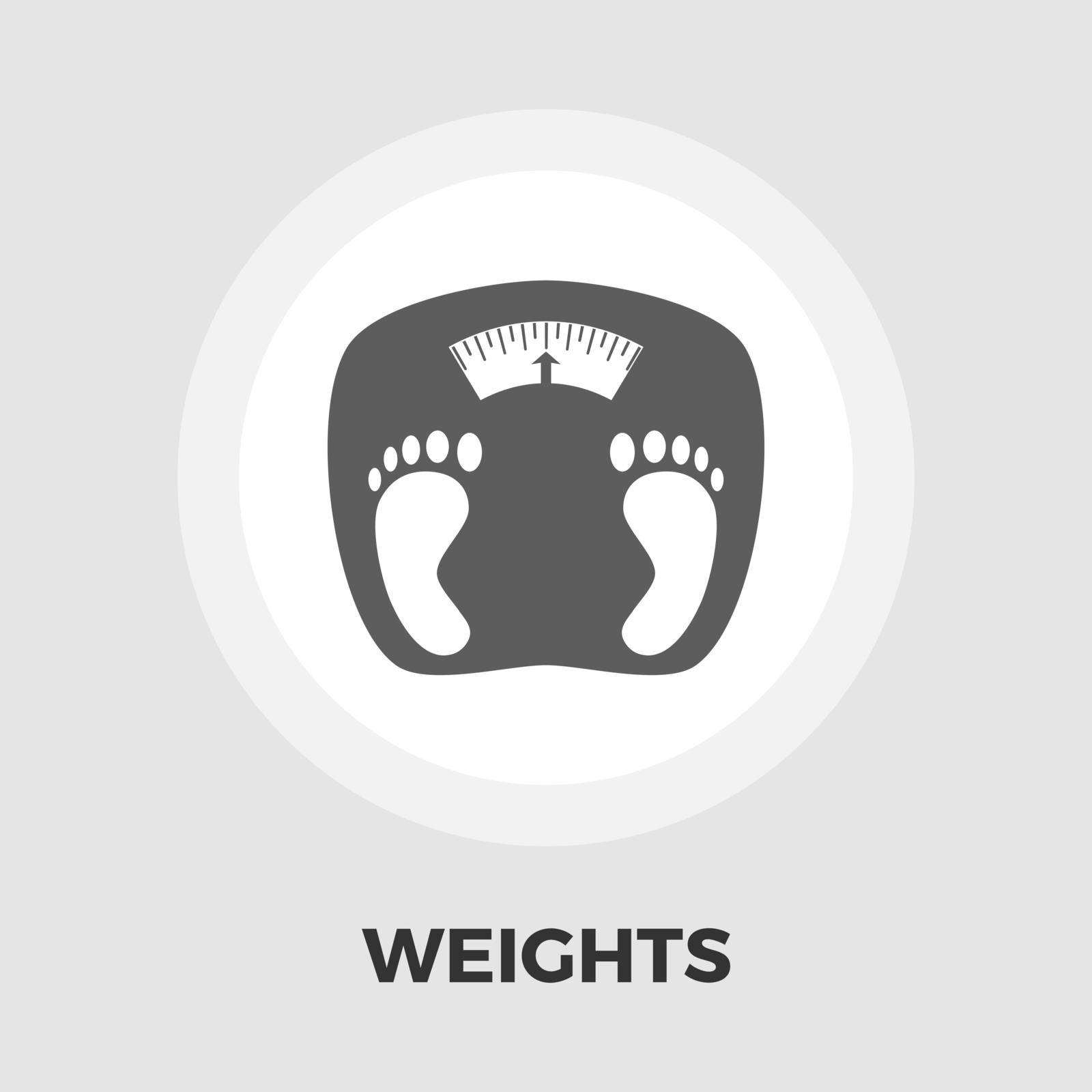 Weights icon vector. Flat icon isolated on the white background. Editable EPS file. Vector illustration.
