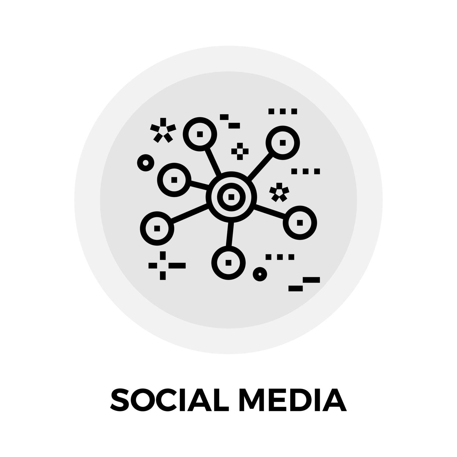 Social Media icon vector. Flat icon isolated on the white background. Editable EPS file. Vector illustration.