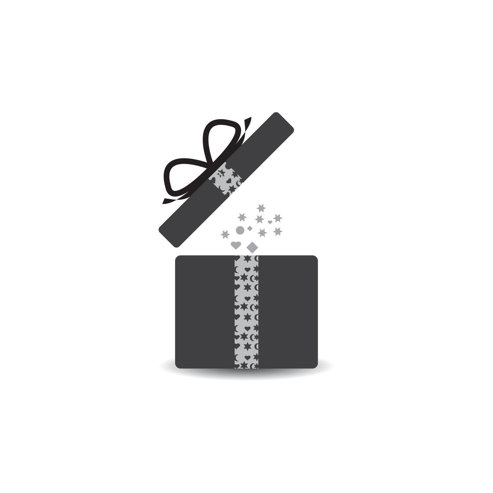 Gift icon vector design illustration background