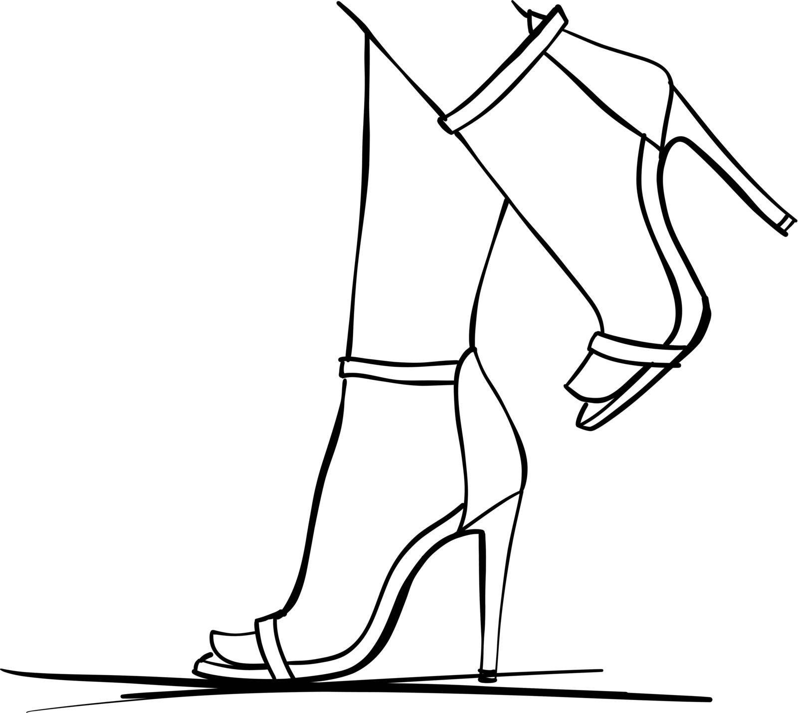 Woman High Heel Shoe by aroas
