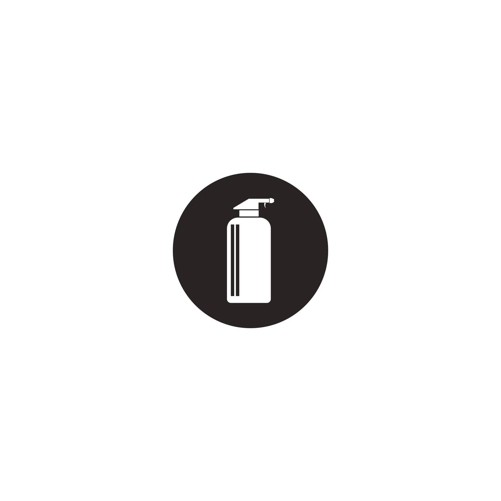 Spray Bottle icon. Simple illustration of bleach spray vector icon for web design isolated on white background