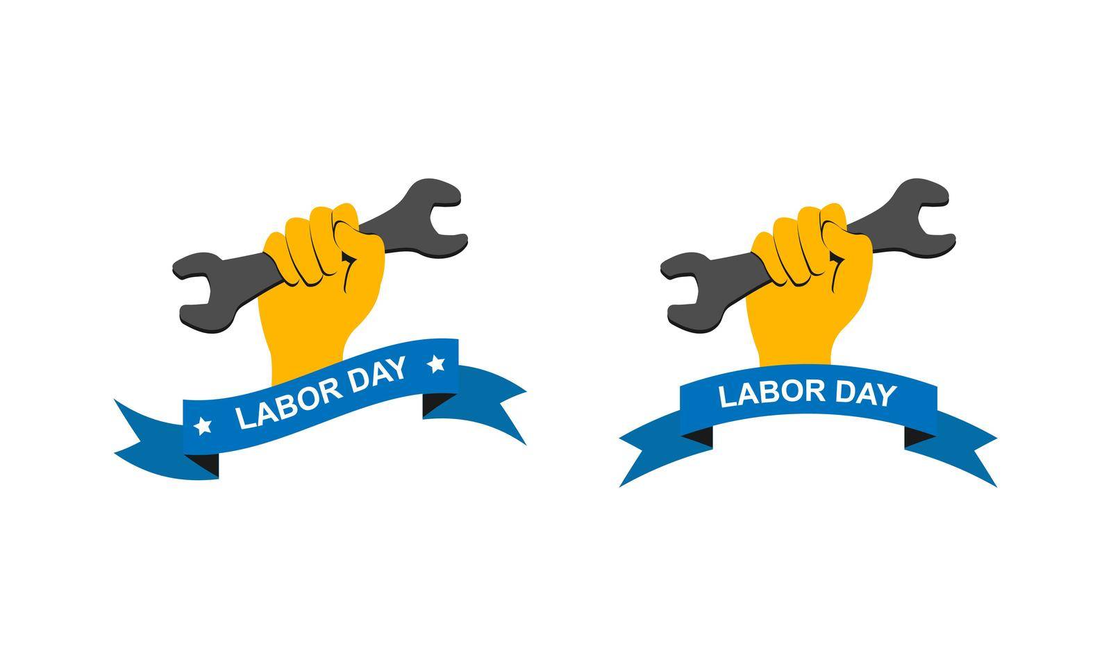Labor day logo. Vector Labor day symbol isolated. USA holiday.