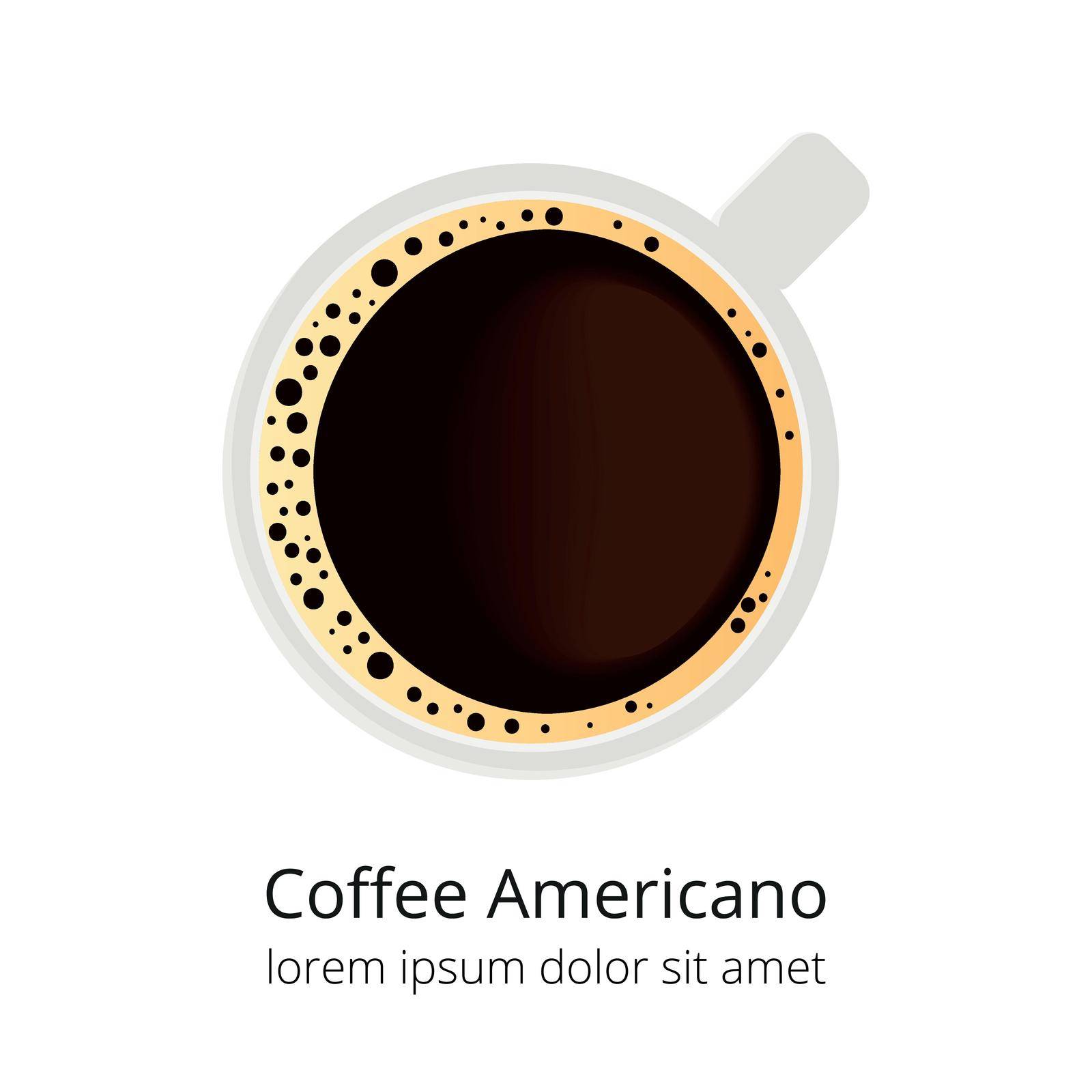 Classic coffee americano. by Minur