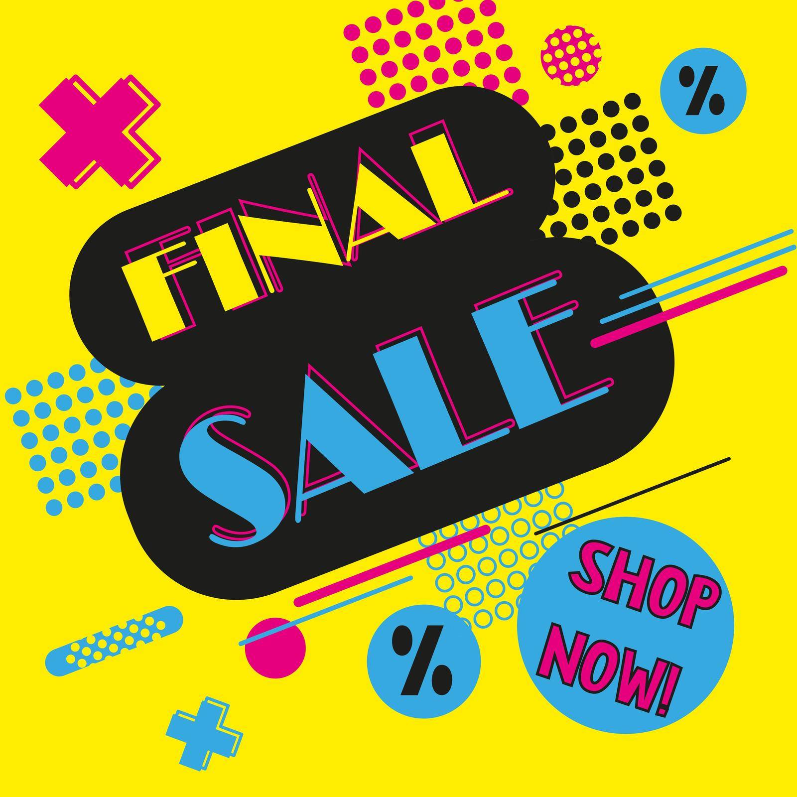 Final Sale banner. Sale offer price sign. Brush vector banner. Discount text. Vector Offers Discounts Up Shopping Background Label by Frutlower