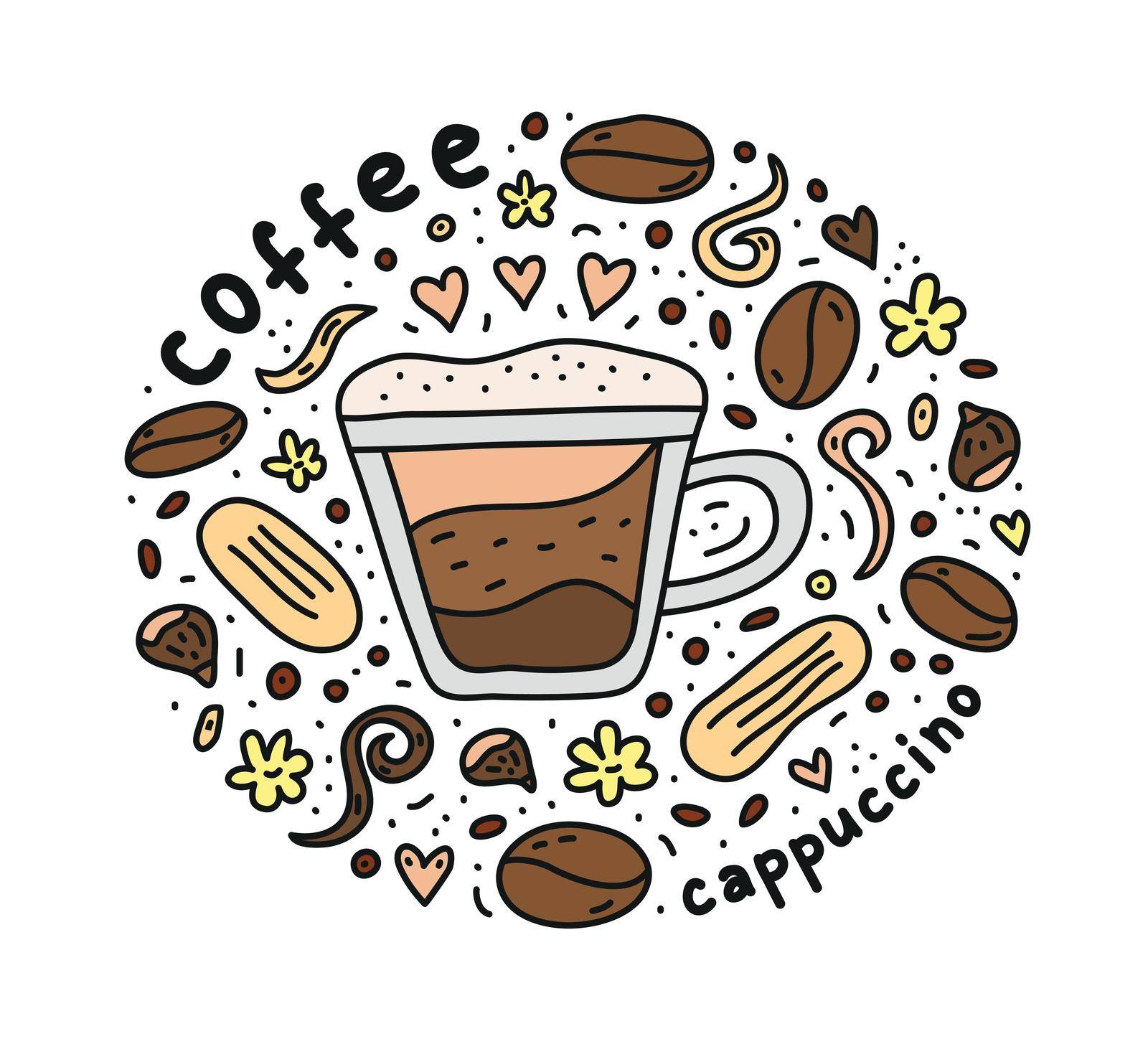 Poster with cappuccino. by Minur