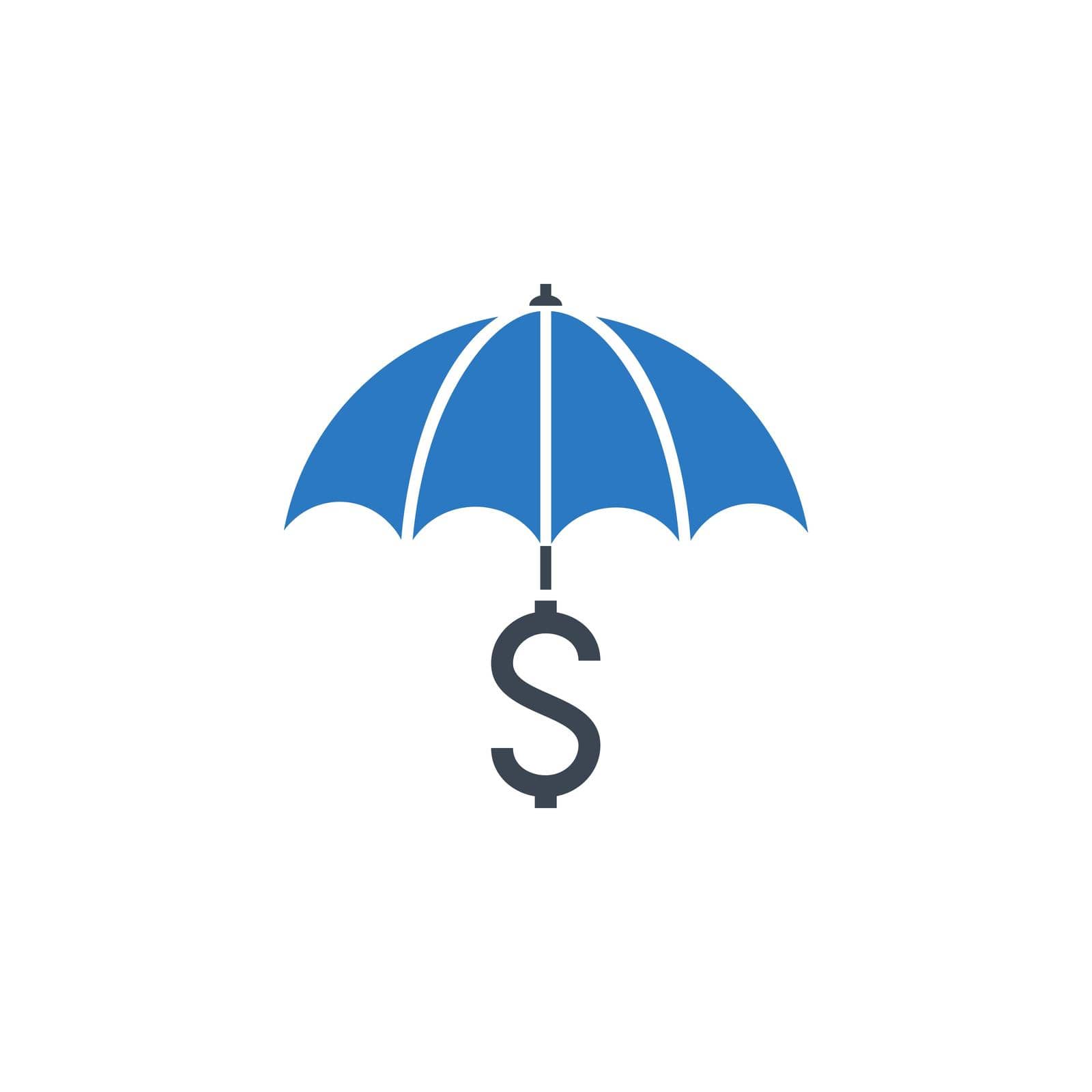 Funds Protect related vector glyph icon. by smoki