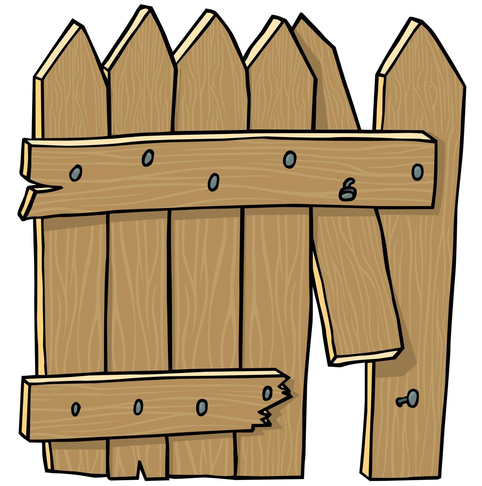 Wooden Fence by illustratorCZ