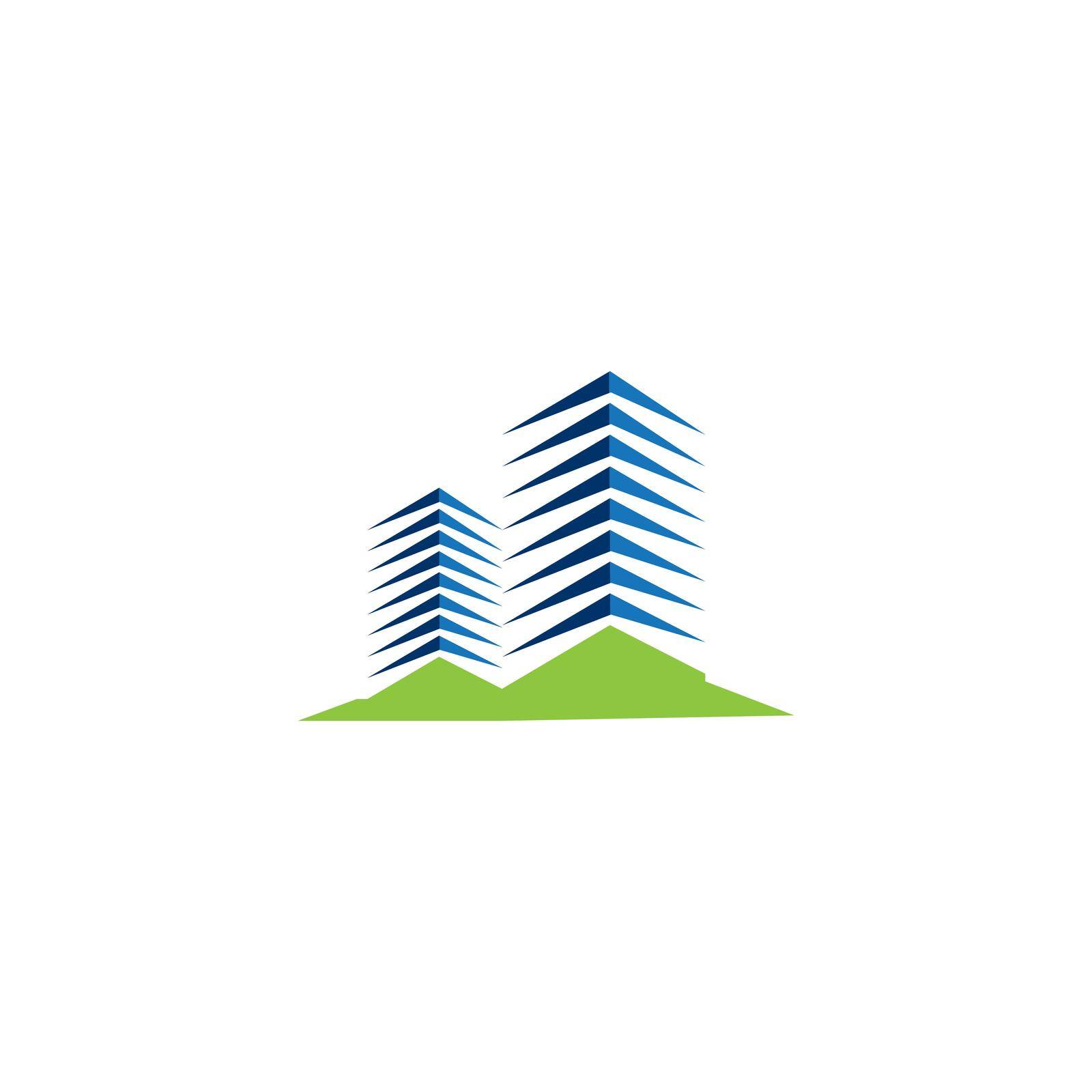 Real estate vector icon illustration logo design.