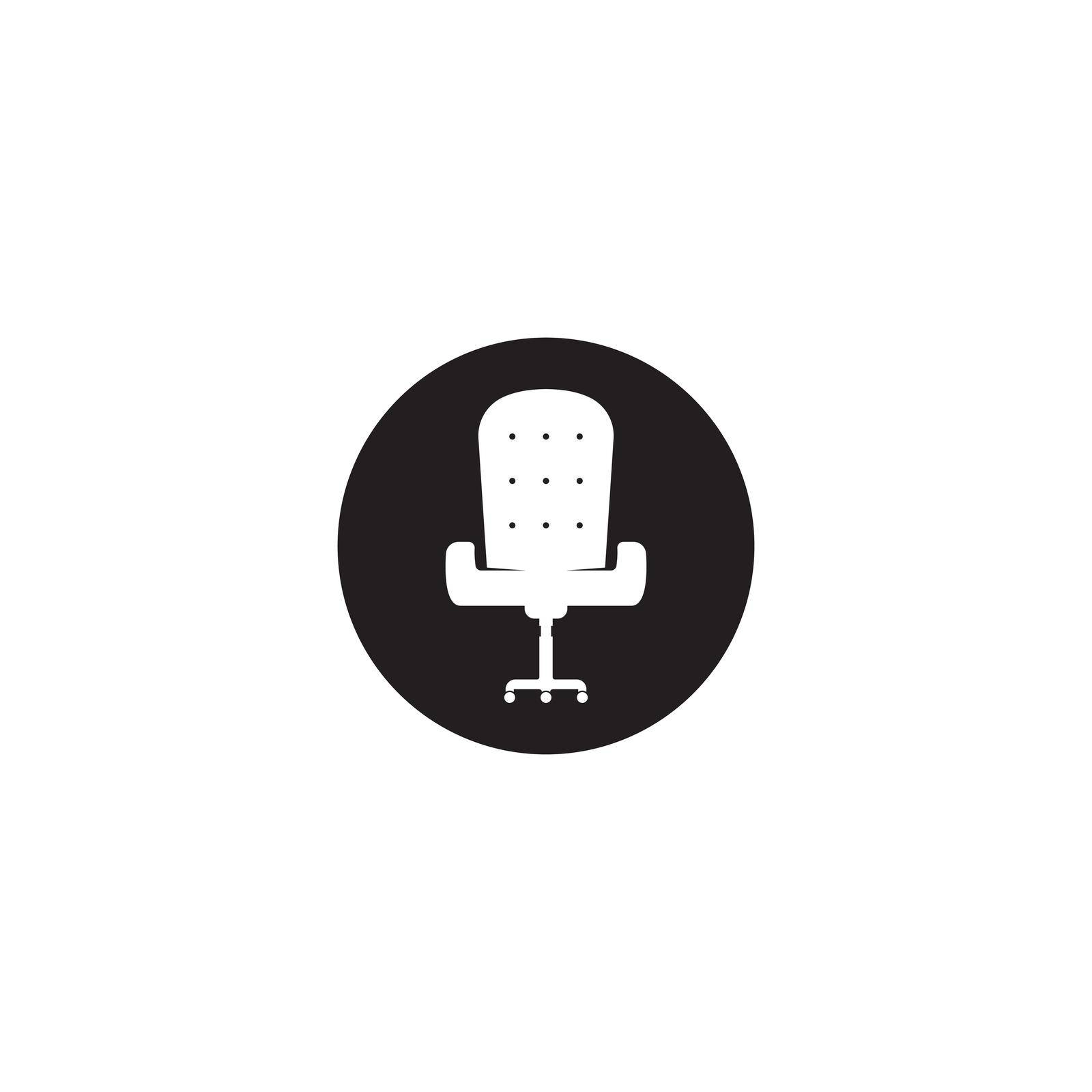 office armchair icon. by rnking