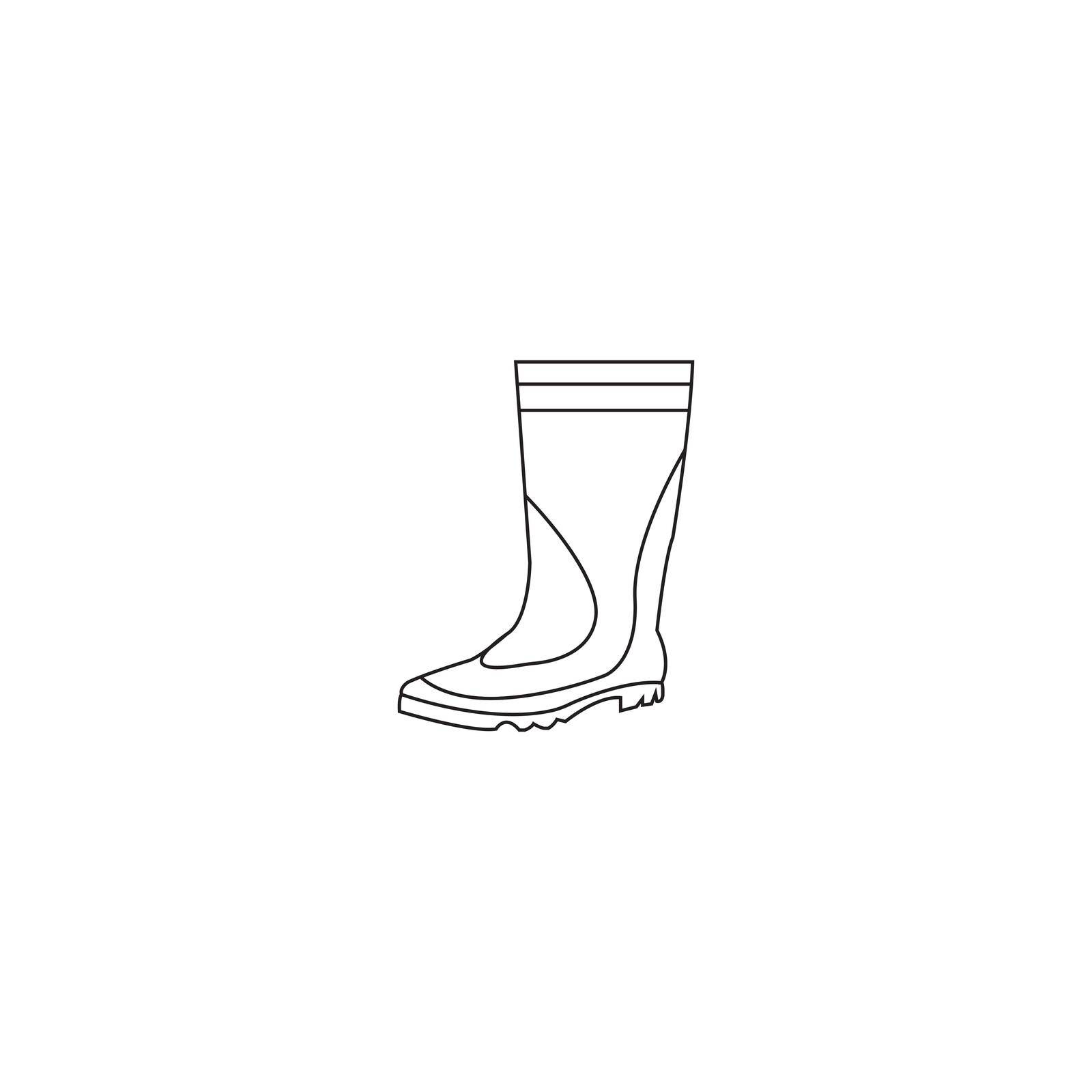 Rain boots icon. by rnking