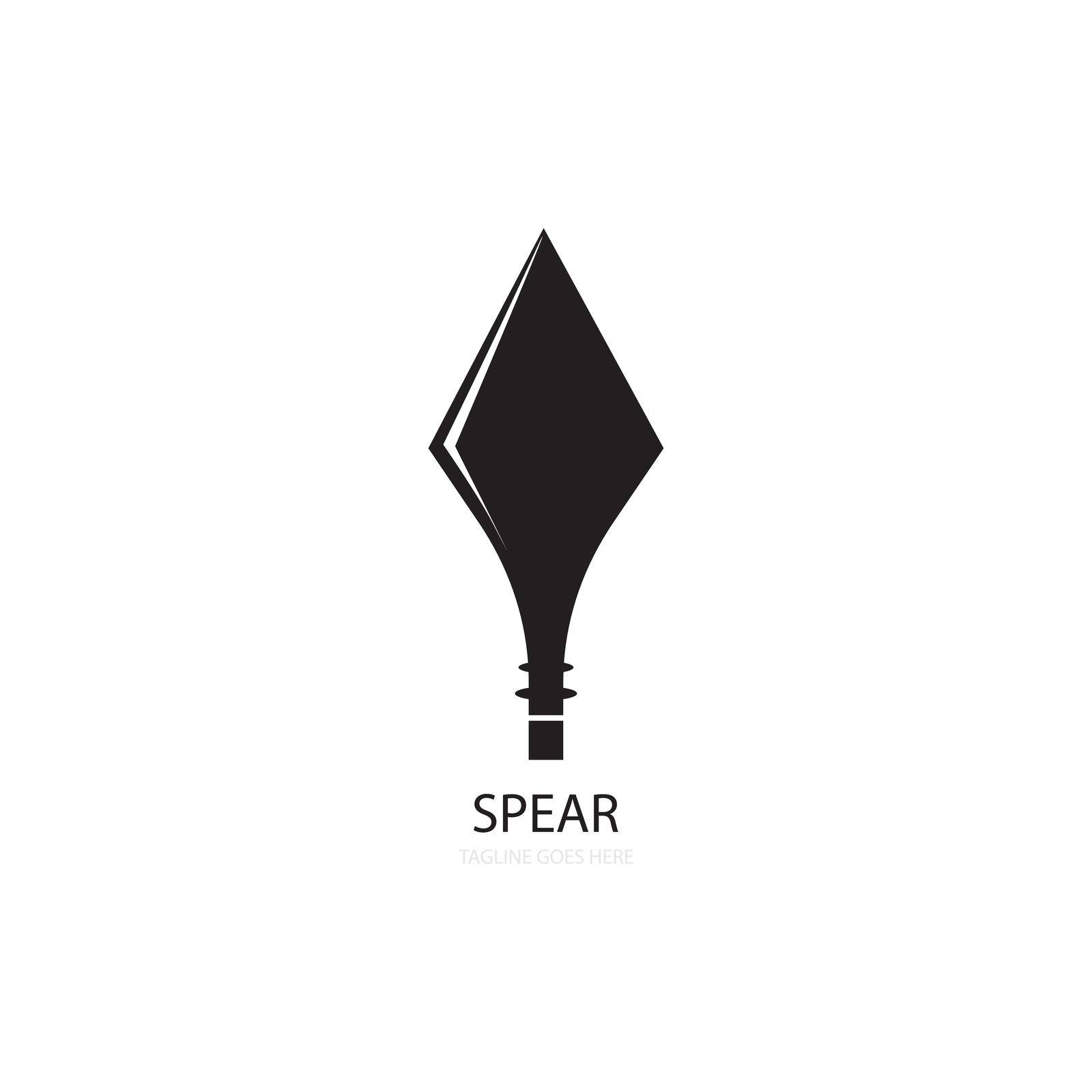 Spear icon logo free vector  by ABD03