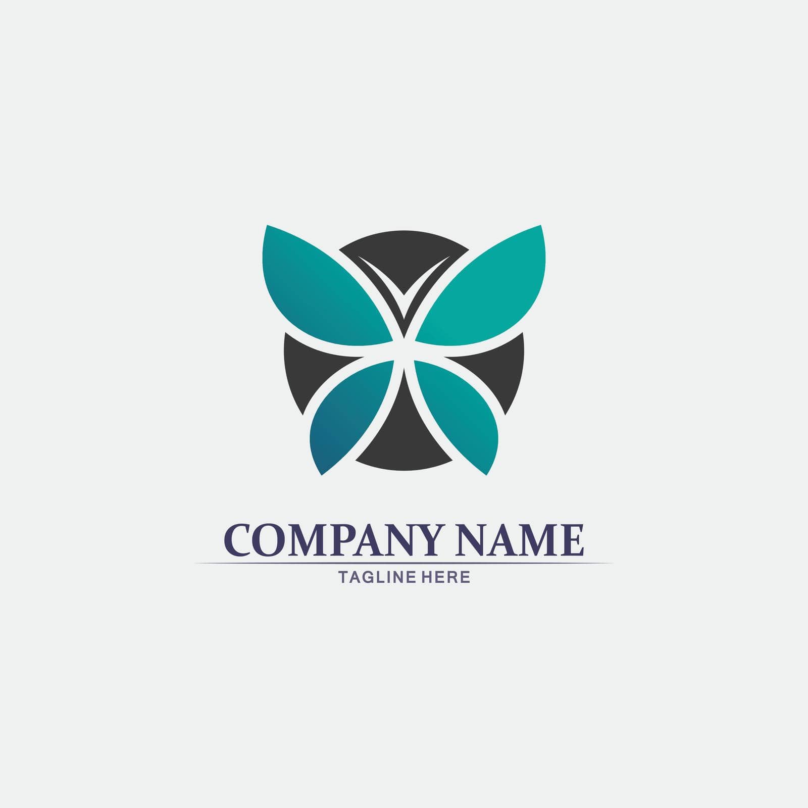 Vector Butterfly conceptual simple, colorful icon. Logo. Vector illustration by Anggasaputro