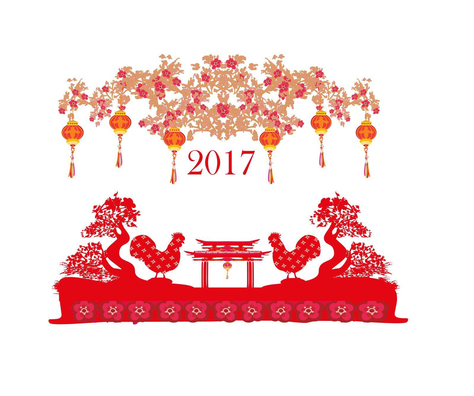 Year of rooster design for Chinese New Year by JackyBrown