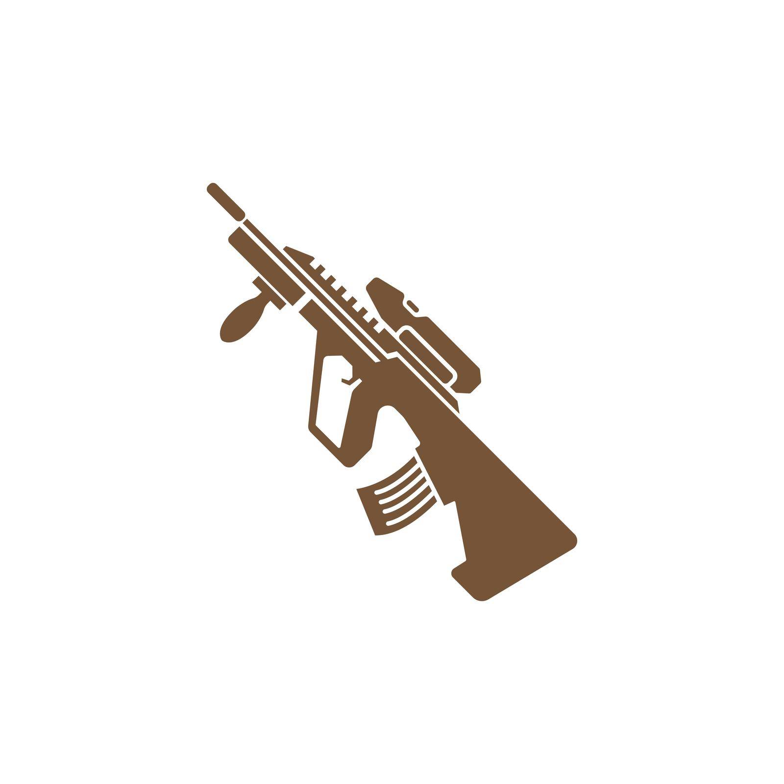 Gun, Firearms icon logo design illustration template vector
