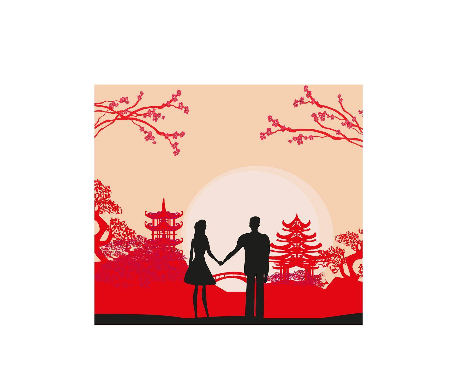couple in love in China by JackyBrown