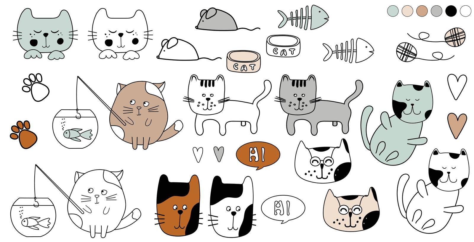 Kitty cats design by tan4ikk1