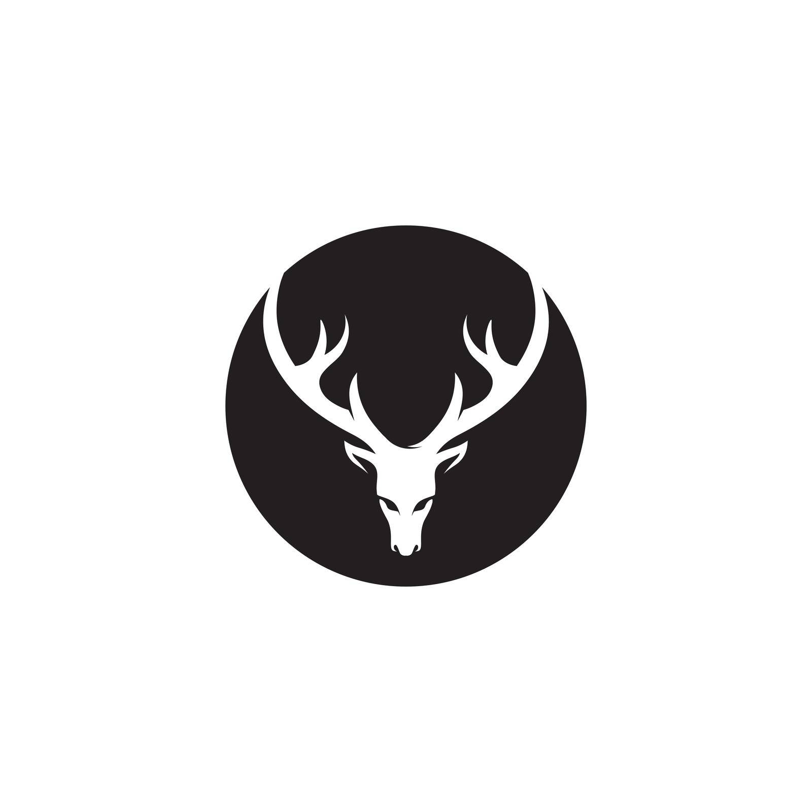 deer logo animal and mammal design and graphic vector by Anggasaputro