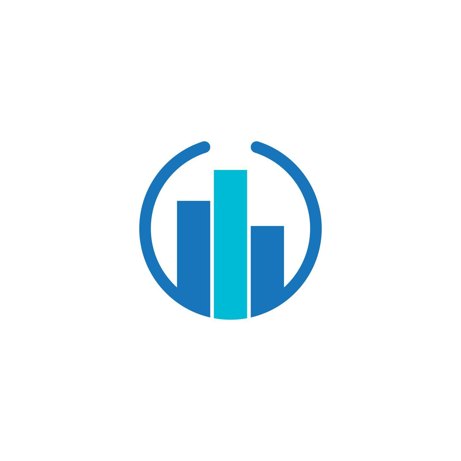business finance logo vector illustration design template