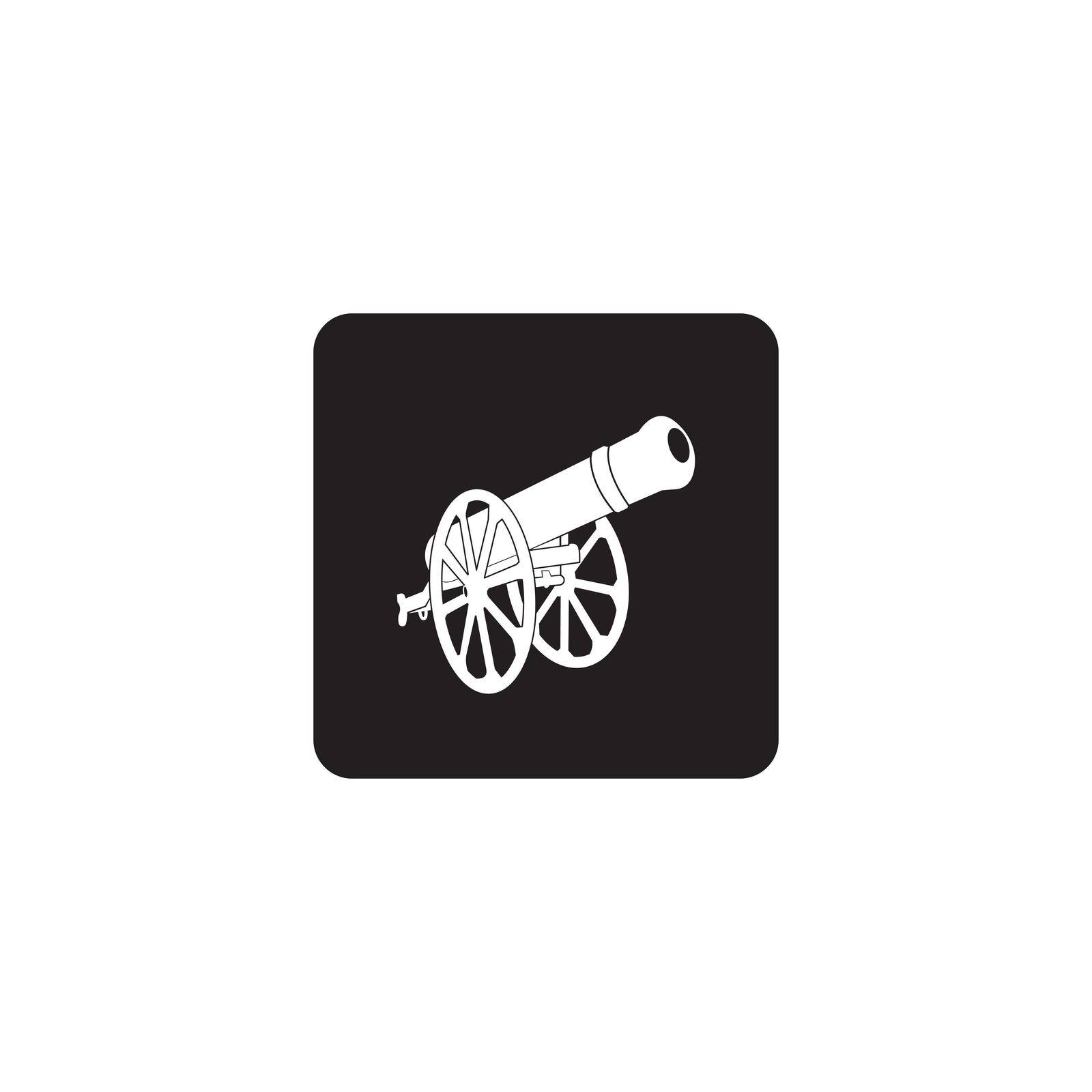 old cannon icon. vector illustration logo design