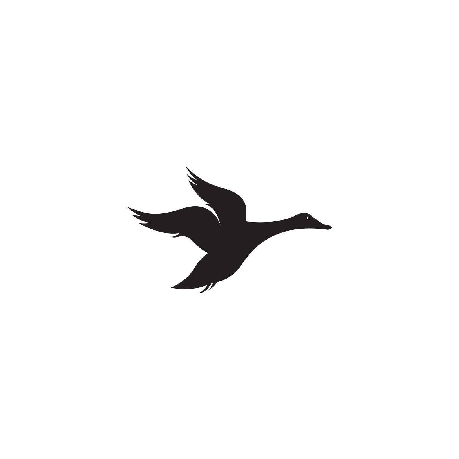 swan logo vector illustration design template