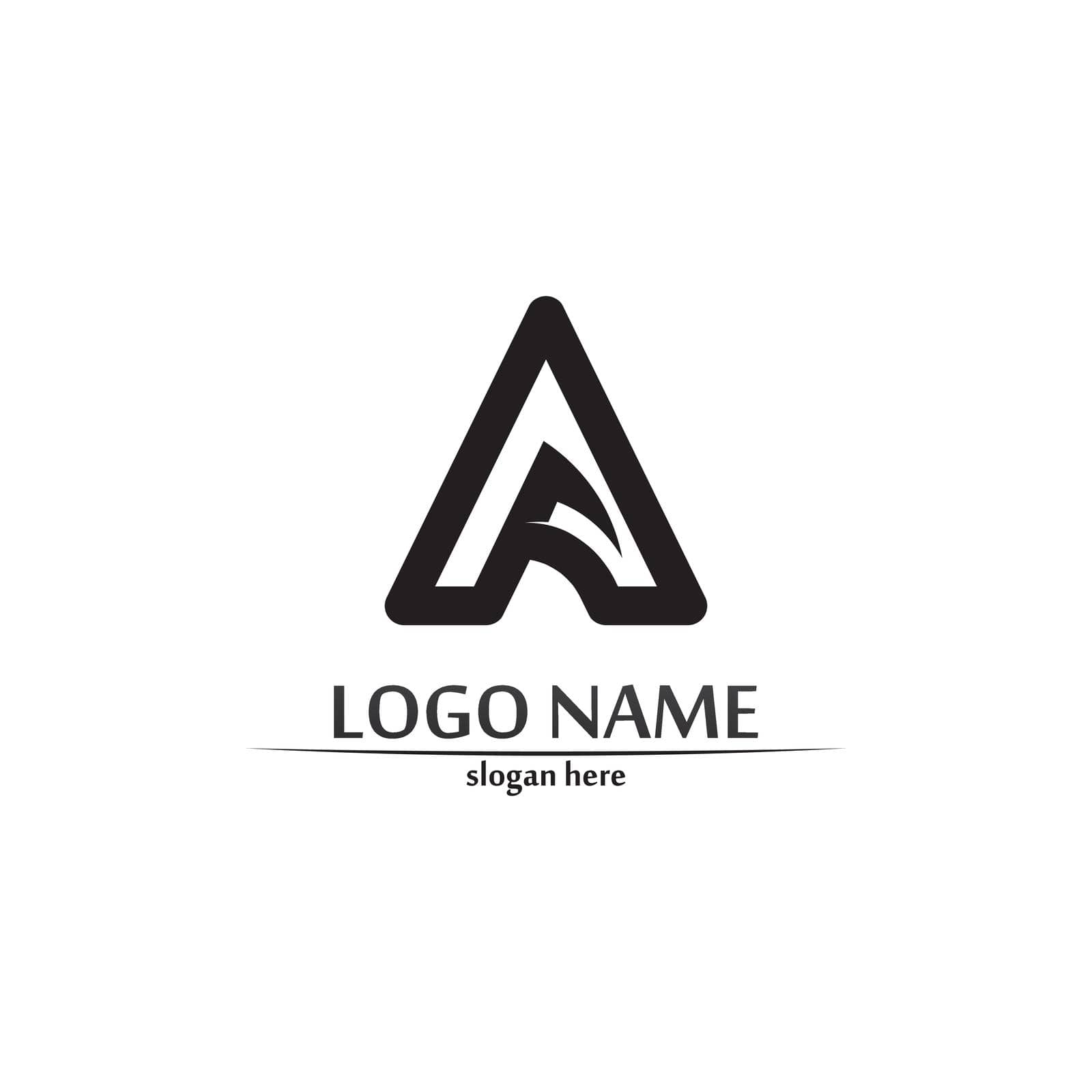 A Letter Lightning Logo by Anggasaputro